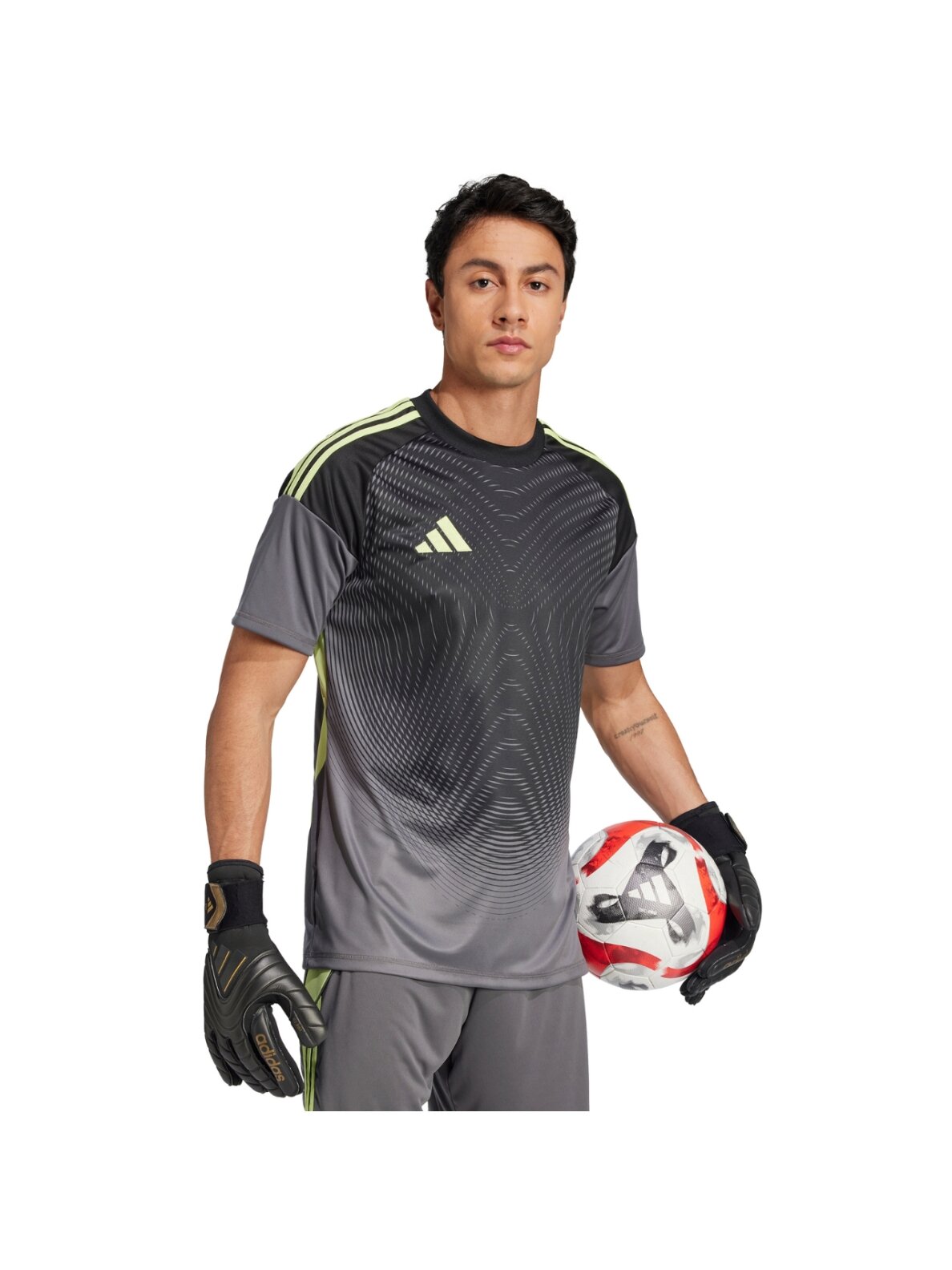 adidas Tiro 25 Competition Jersey vyrų vartininko marškinėliai pilki JN2015 4 adidas Tiro 25 Competition Jersey vyrų vartininko marškinėliai pilki JN2015 4