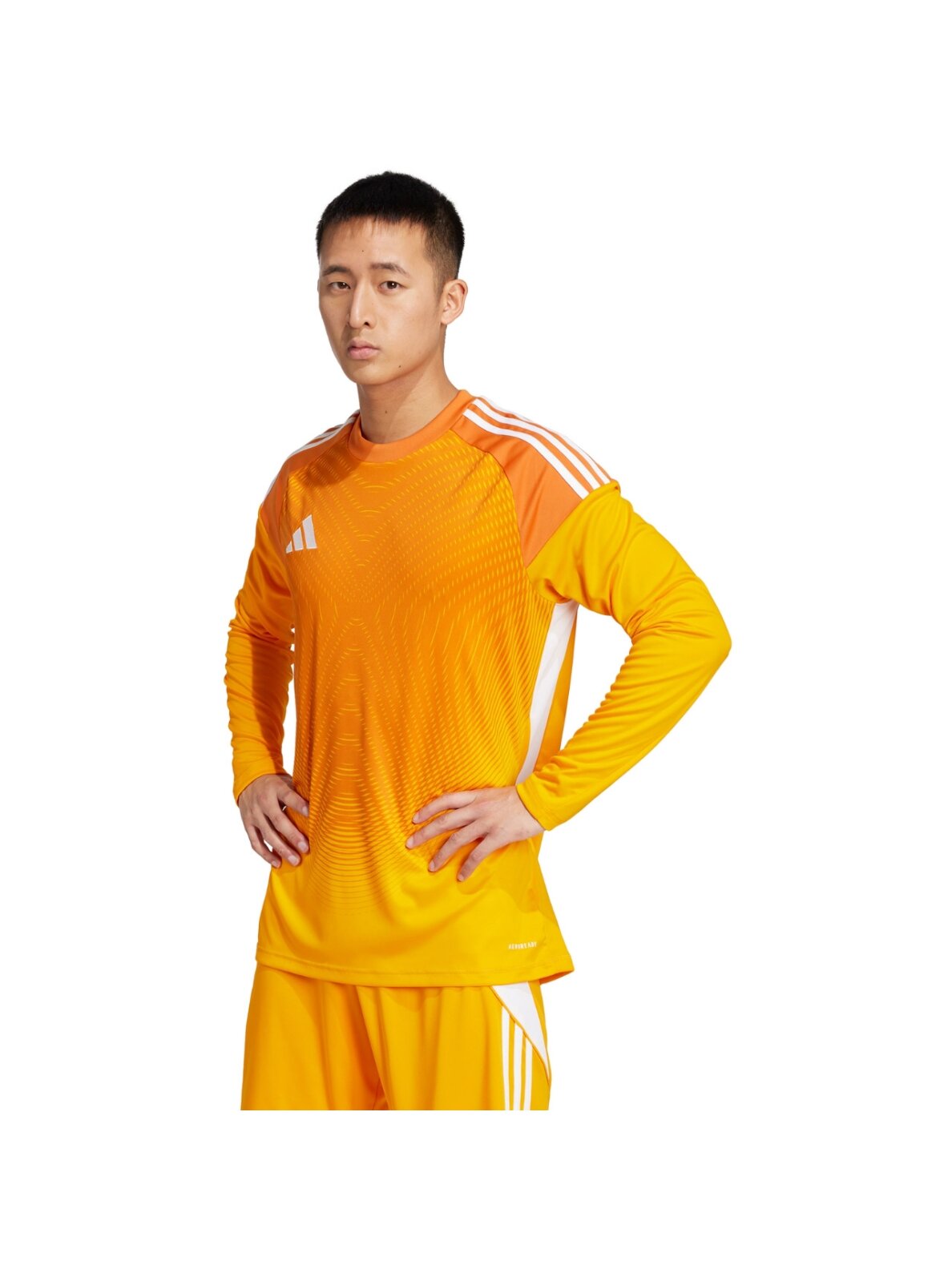 adidas Tiro 25 Competition vyrams oranžinė ilgomis rankovėmis vartininko marškinėliai JM3536