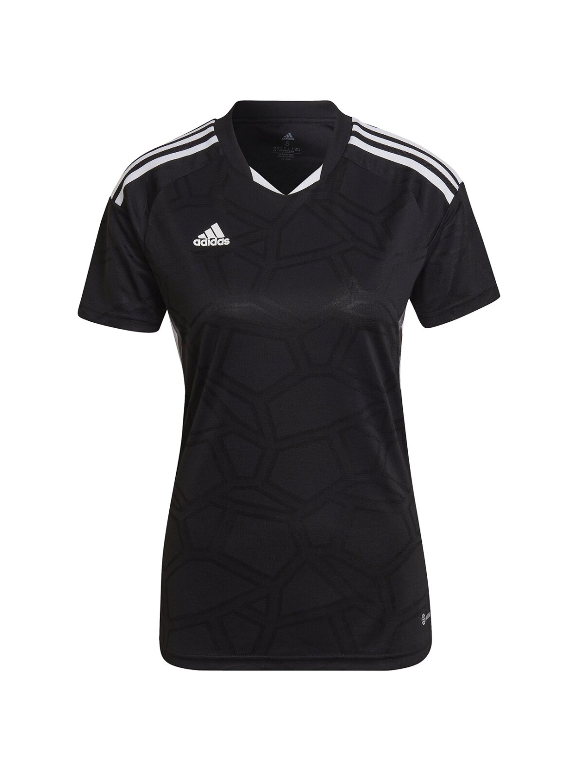 Adidas Condivo 22 Match Day moteriški marškinėliai, juodi balti HA3541 Adidas Condivo 22 Match Day moteriški marškinėliai, juodi balti HA3541