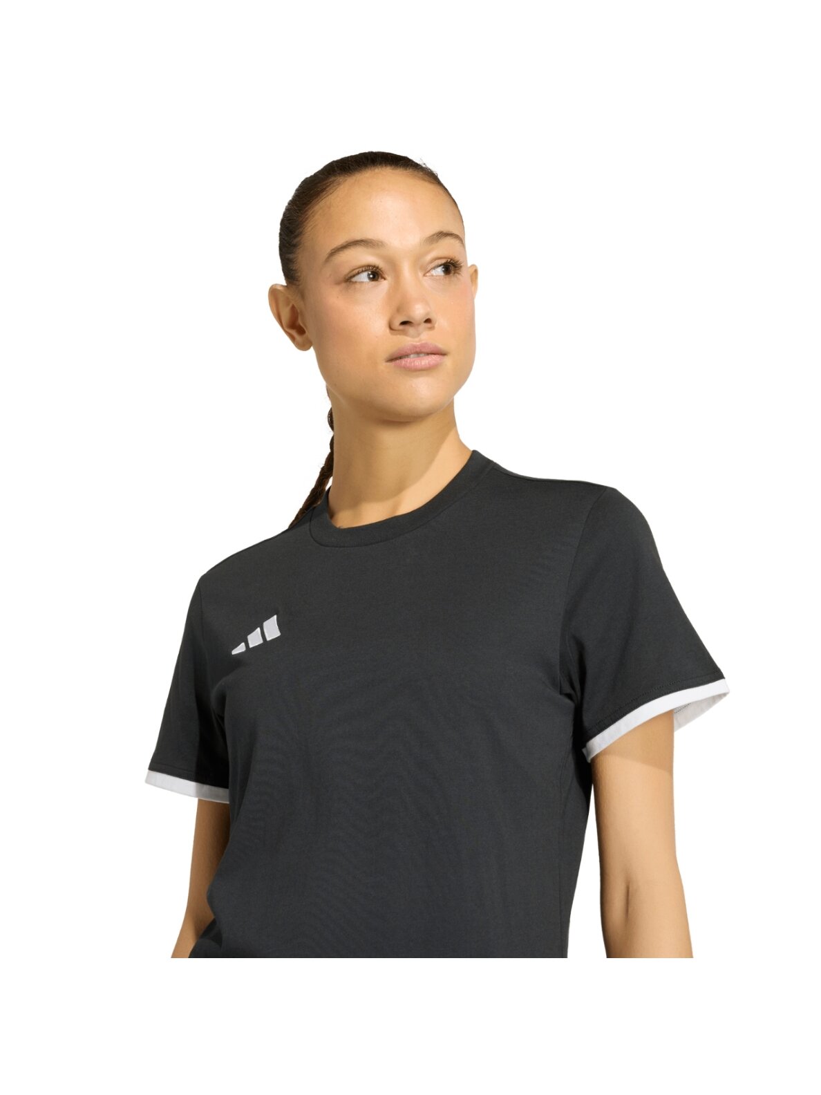 Adidas Entrada 26 Tee marškinėliai moterims juodi JZ6682 3 Adidas Entrada 26 Tee marškinėliai moterims juodi JZ6682 3