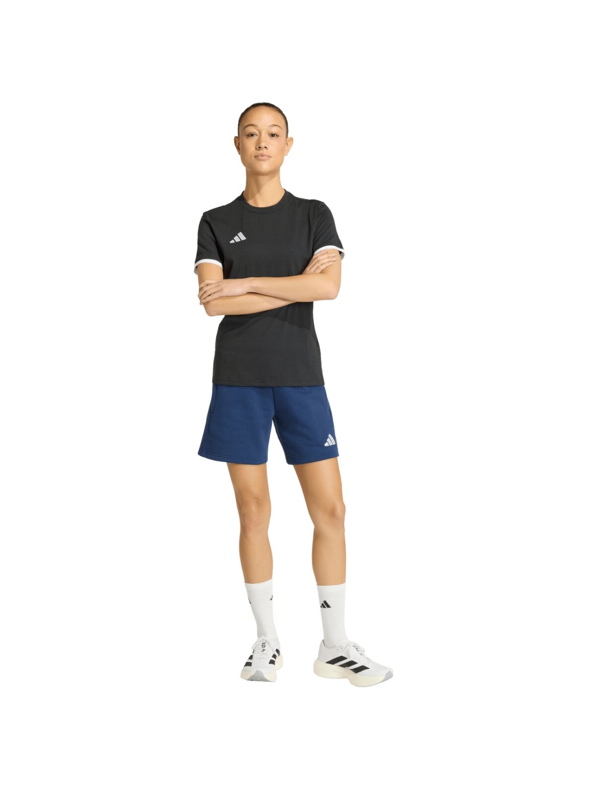 Adidas Entrada 26 Tee marškinėliai moterims juodi JZ6682 5