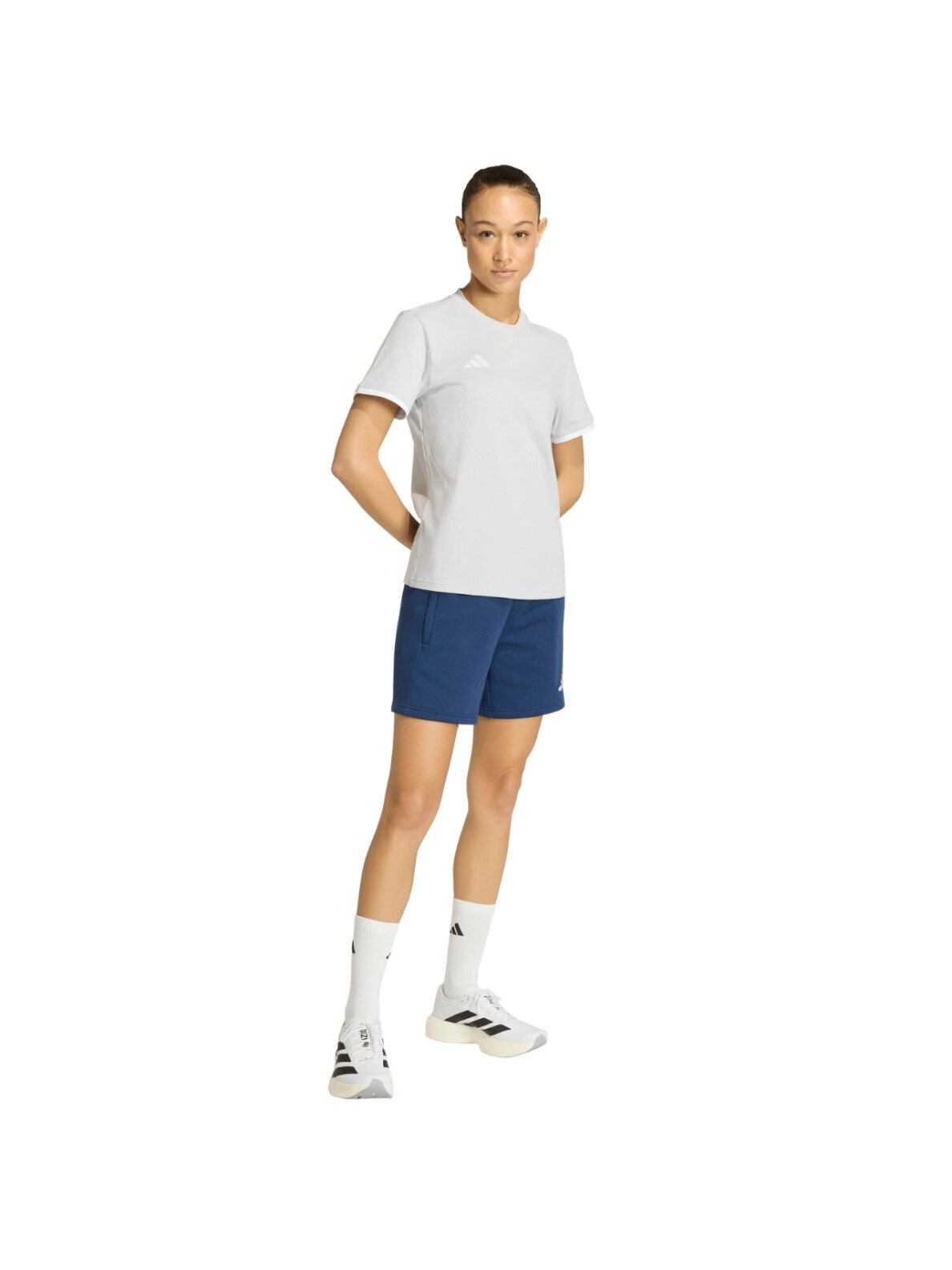 Adidas Entrada 26 Tee marškinėliai moterims pilki JZ6680 6 Adidas Entrada 26 Tee marškinėliai moterims pilki JZ6680 6