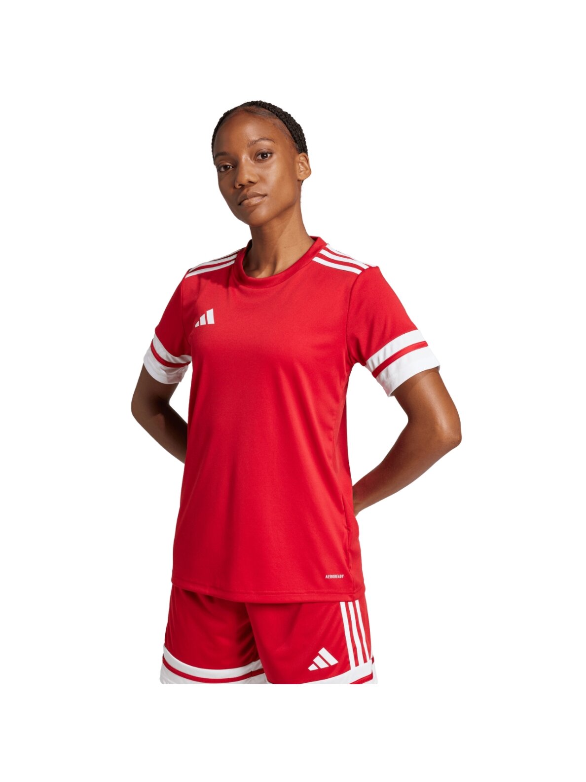 Adidas Squadra 25 Jersey moterims raudona marškinėliai JI9985 4