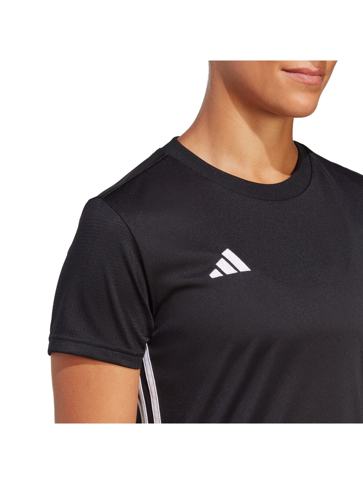 Adidas moteriški marškinėliai Stalas 23 Džersis juodas H44532 6