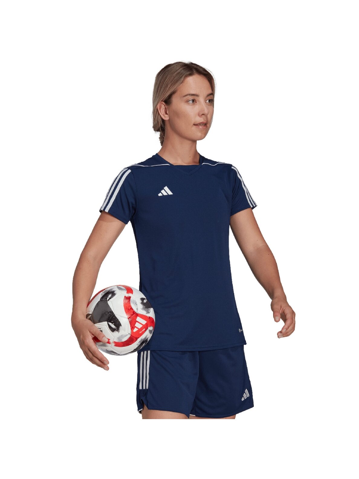 „Adidas Tiro 23 League“ moteriški marškinėliai, tamsiai mėlyni HR4613 2