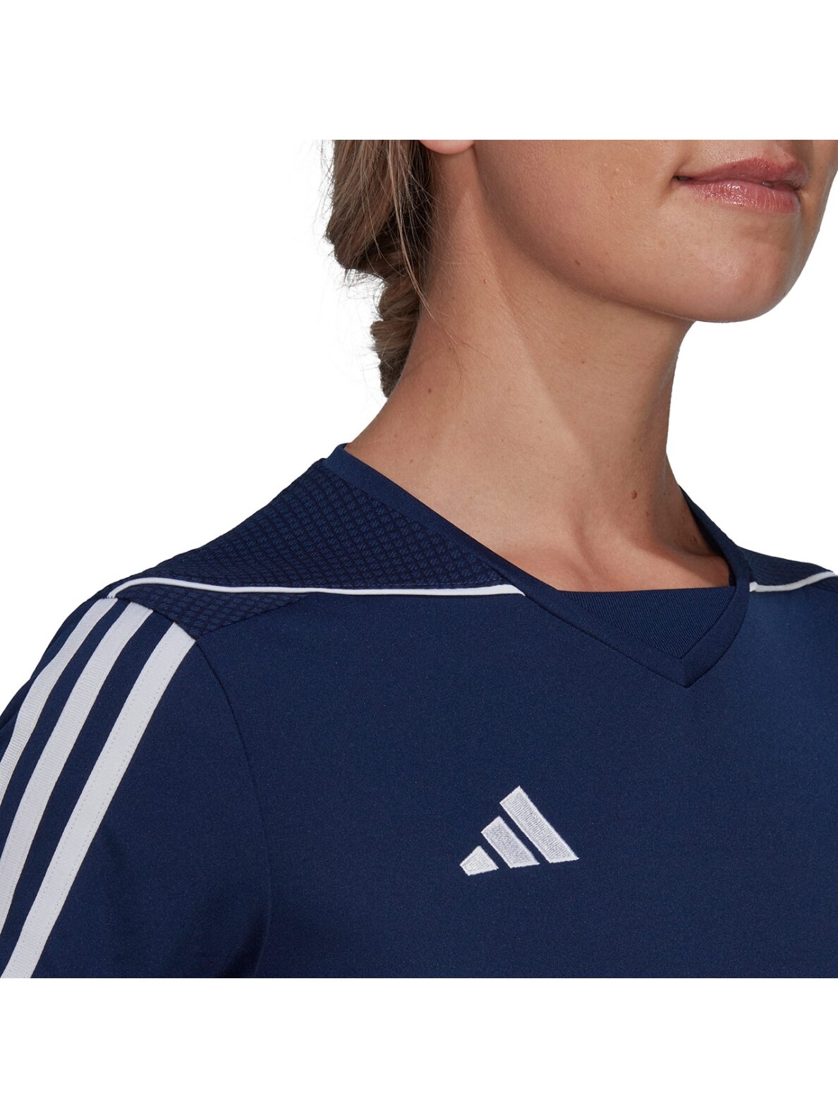 „Adidas Tiro 23 League“ moteriški marškinėliai, tamsiai mėlyni HR4613 5 „Adidas Tiro 23 League“ moteriški marškinėliai, tamsiai mėlyni HR4613 5