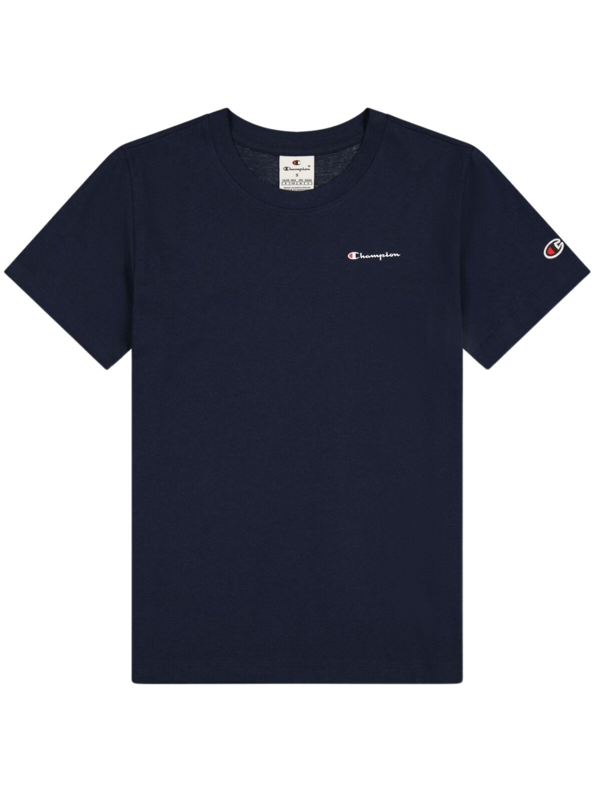 Champion SS Tee moteriški marškinėliai, tamsiai mėlyni 117535 BS501 1
