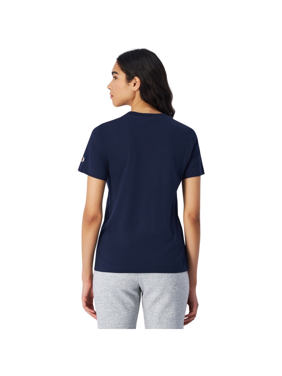 Champion SS Tee moteriški marškinėliai, tamsiai mėlyni 117535 BS501 2