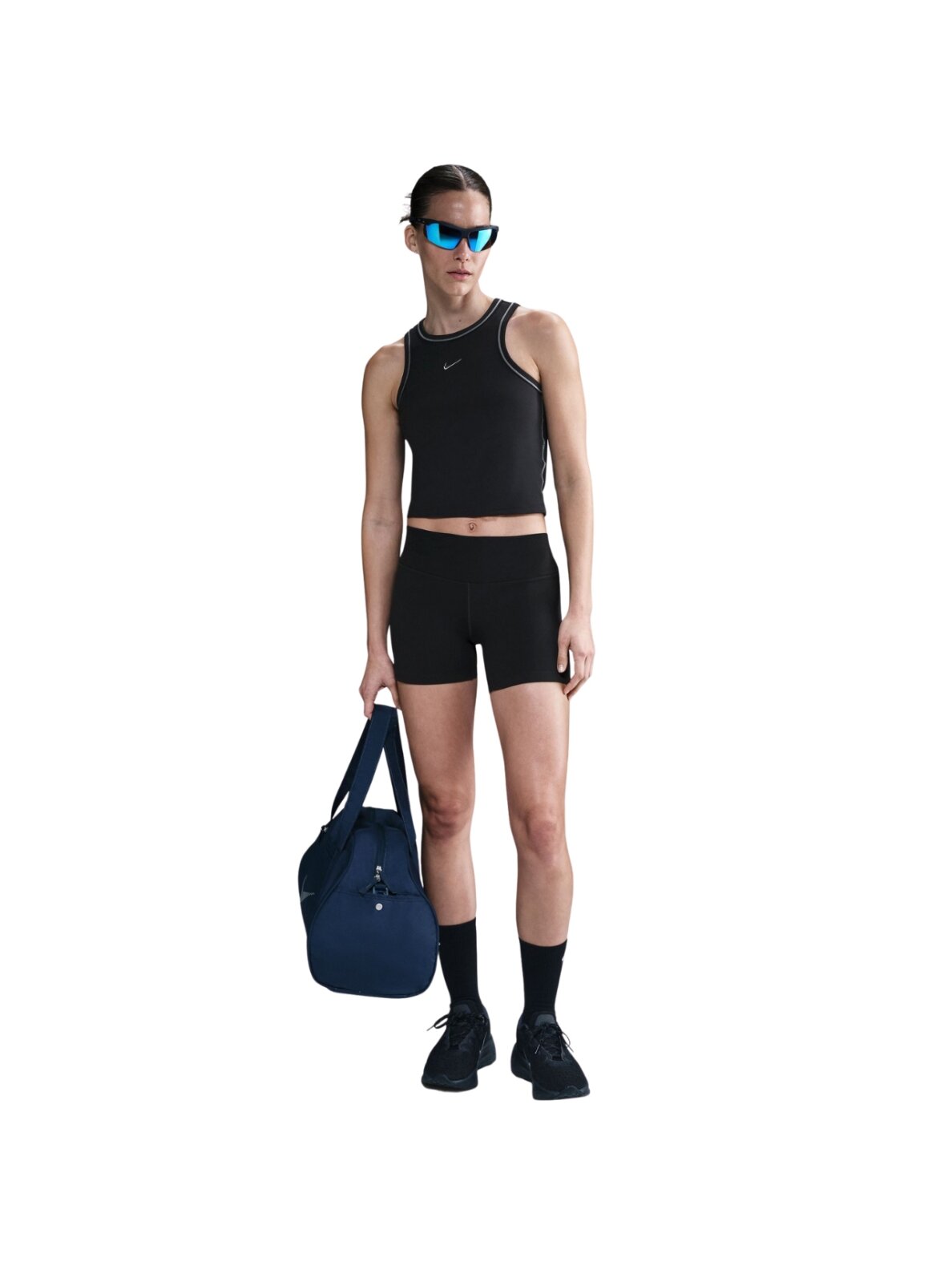 Nike Dri-Fit One Fit Crop marškinėliai moterims juodi IB7886 010 3