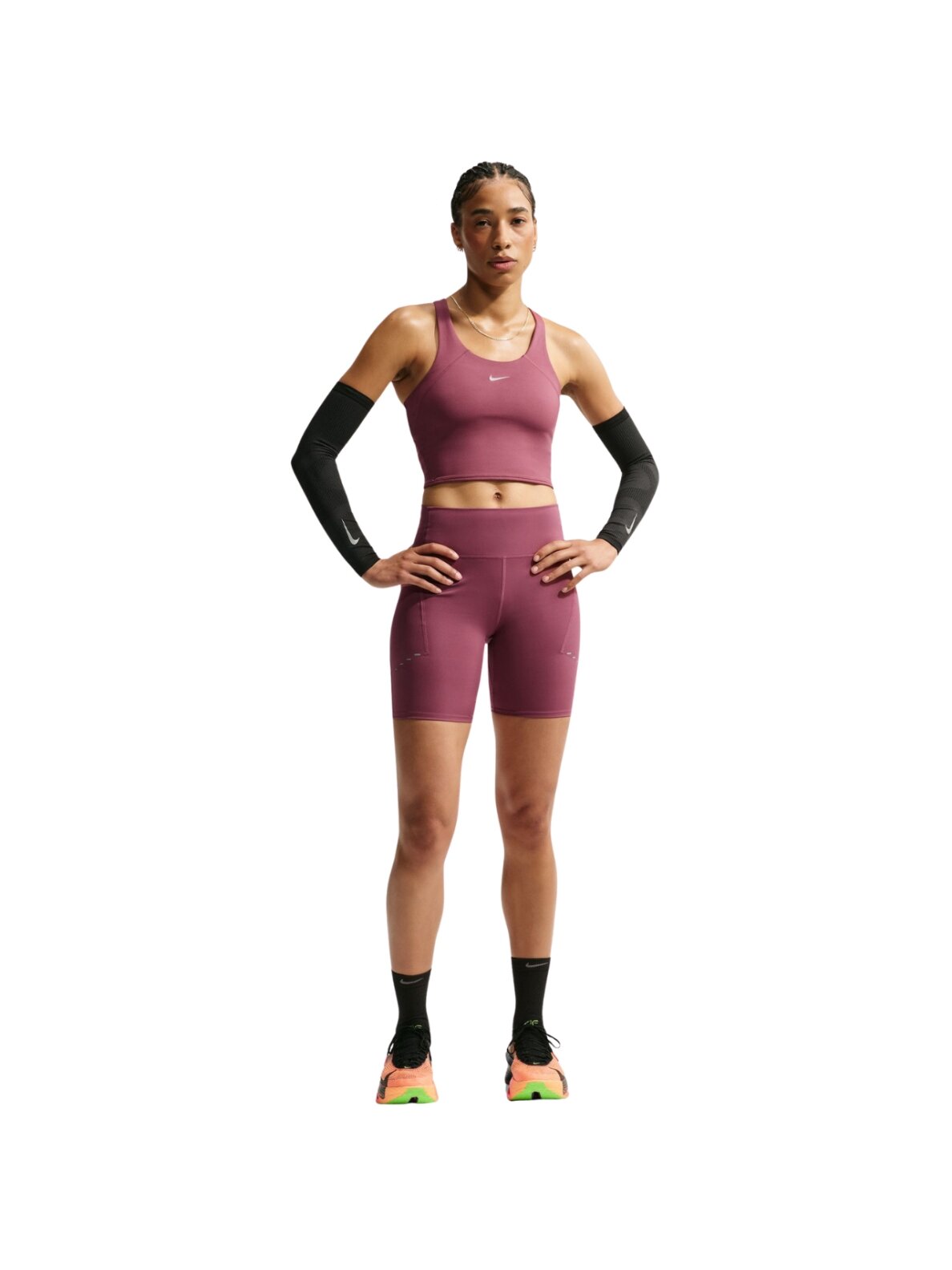 Nike moteriški marškinėliai Tempo, rožiniai, II0420 654 4 Nike moteriški marškinėliai Tempo, rožiniai, II0420 654 4