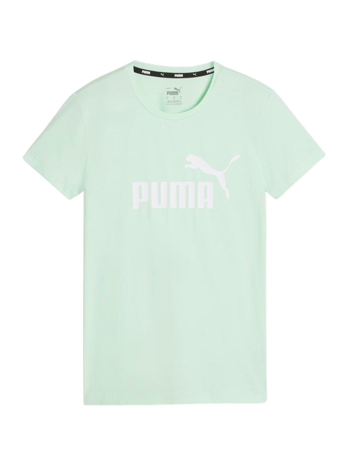 Puma ESS Logo Tee moteriški marškinėliai, mėtų 586775 90 1 Puma ESS Logo Tee moteriški marškinėliai, mėtų 586775 90 1