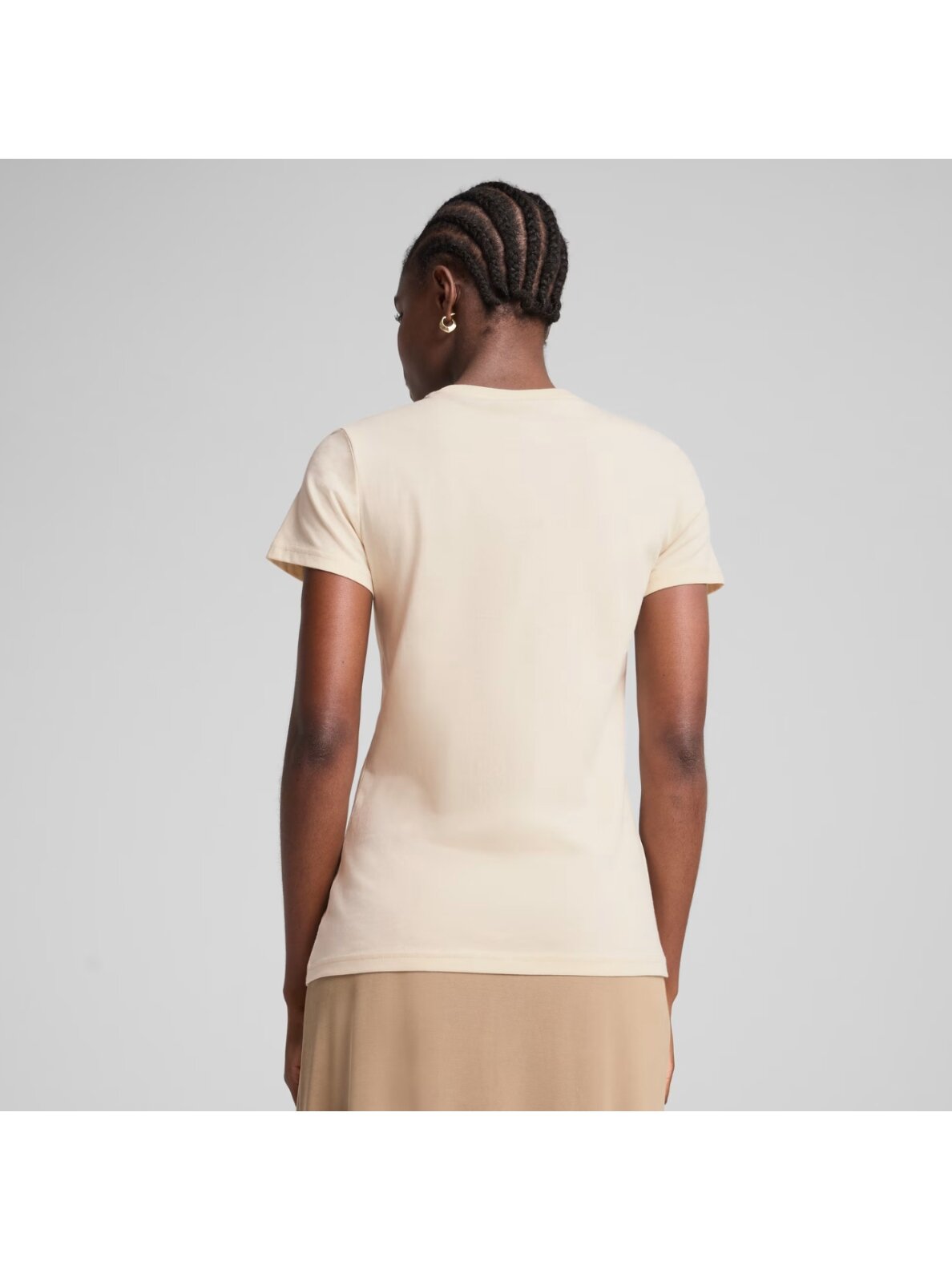 Puma moterims ESS No.1 Logo Tee marškinėliai smėlio spalvos 682371 87 3