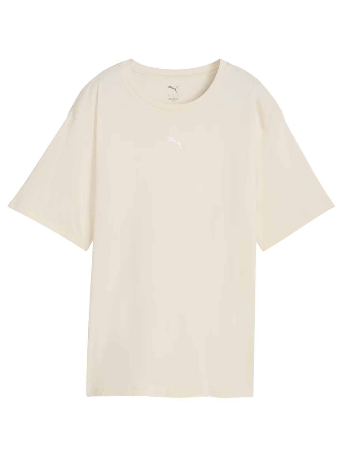 Puma ESS Relaxed Tee marškinėliai moterims smėlio spalvos 684971 87 1
