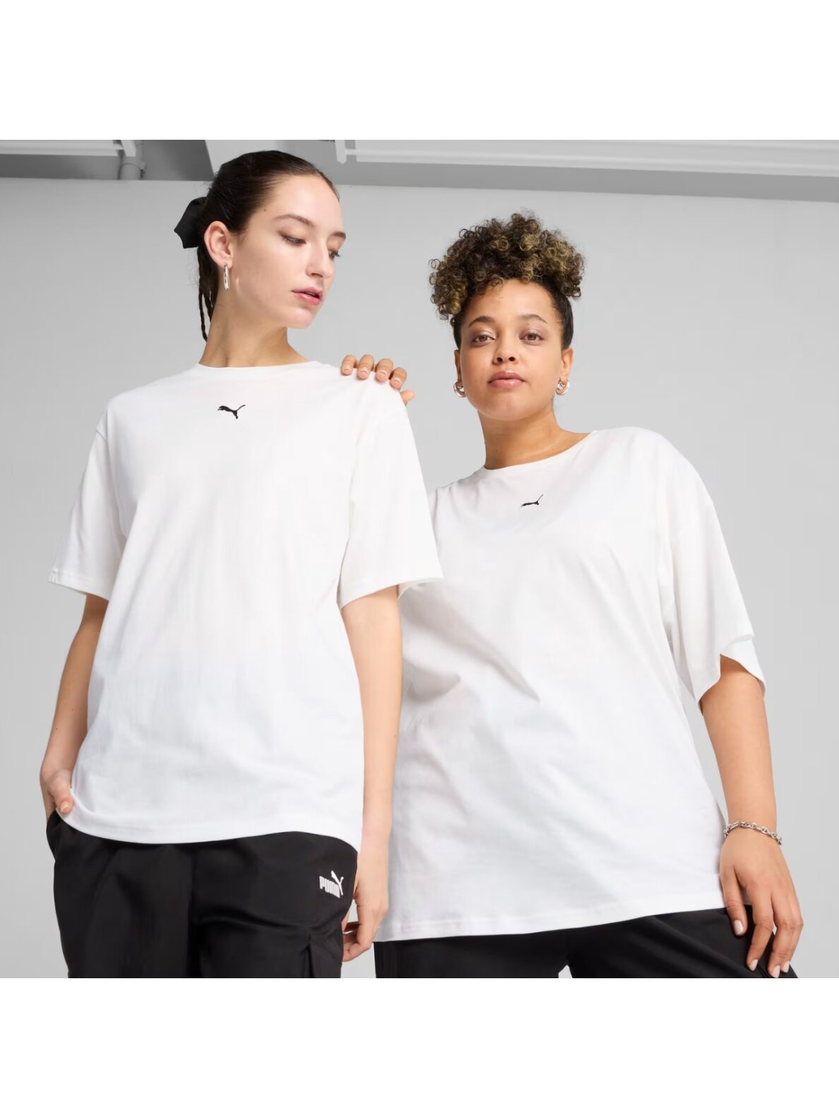 Puma ESS Relaxed Tee marškinėliai moterims balta 684971 02 2 Puma ESS Relaxed Tee marškinėliai moterims balta 684971 02 2