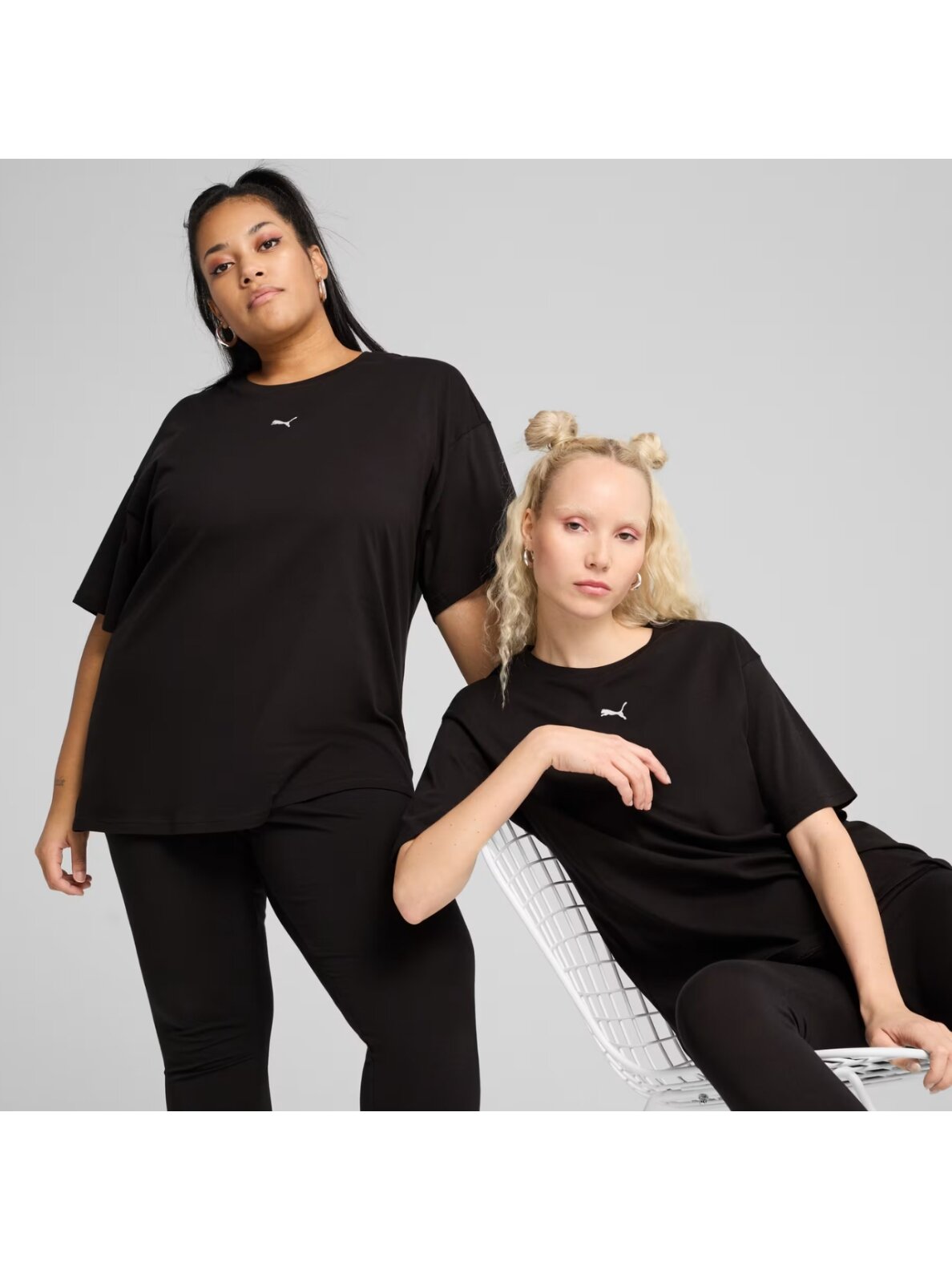 Puma ESS Relaxed Tee marškinėliai moterims, juodi 684971 01 2 Puma ESS Relaxed Tee marškinėliai moterims, juodi 684971 01 2