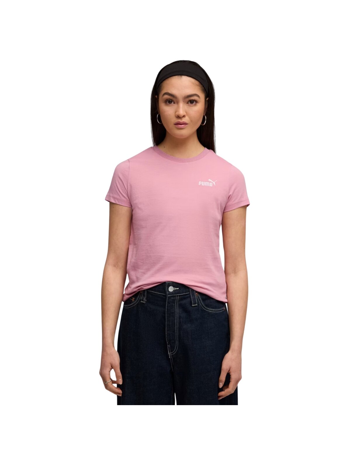 Puma Ess Small No. 1 logo Tee moterims rožinė marškinėliai 682373 65
