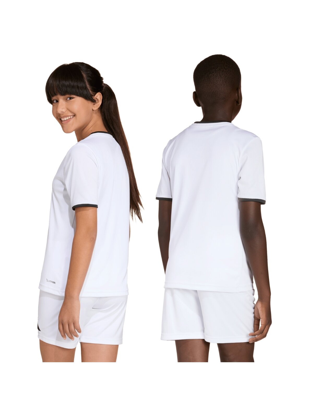 Adidas Entrada 26 Jersey vaikiški marškinėliai, balti ir juodi JZ2532 3