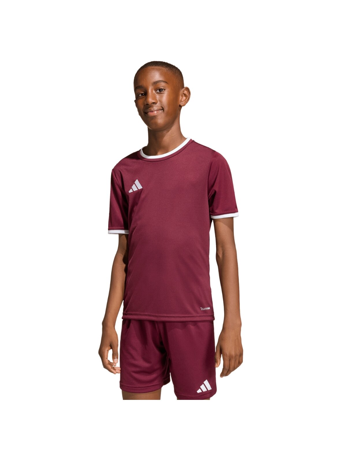 Adidas Entrada 26 Jersey marškinėliai vaikams bordo spalvos JZ2530 4 Adidas Entrada 26 Jersey marškinėliai vaikams bordo spalvos JZ2530 4