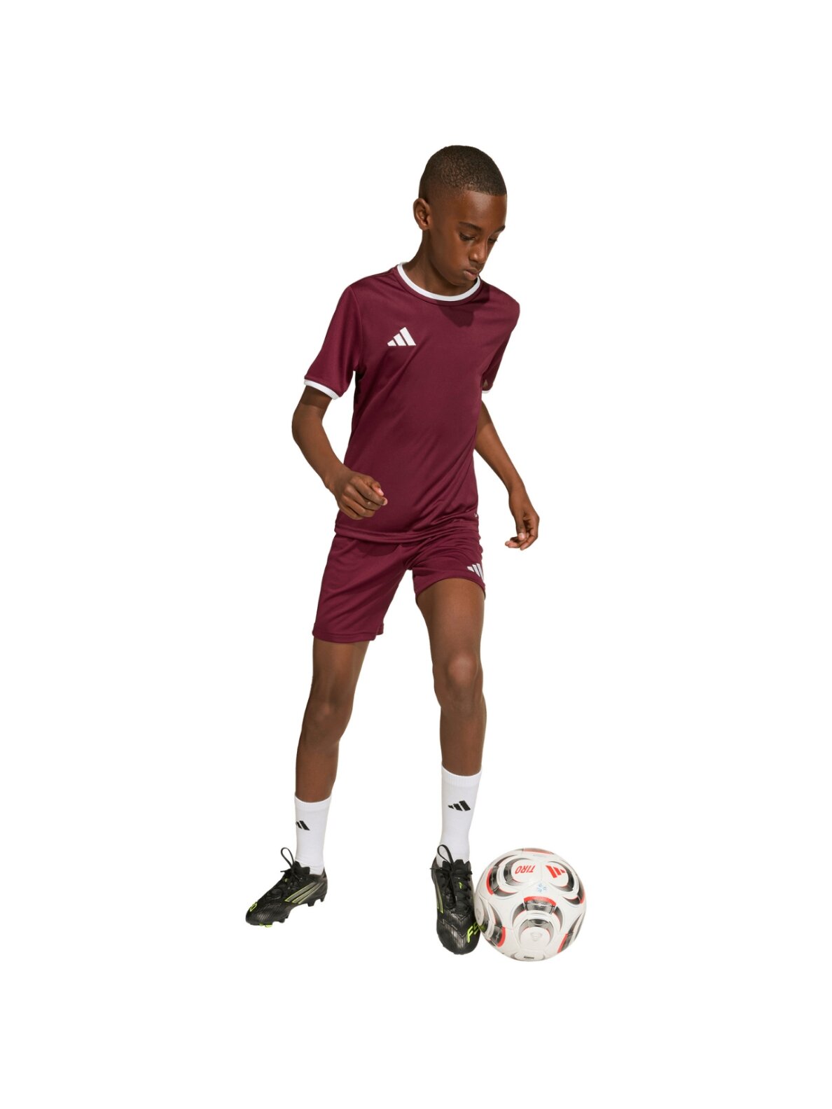 Adidas Entrada 26 Jersey marškinėliai vaikams bordo spalvos JZ2530 8 Adidas Entrada 26 Jersey marškinėliai vaikams bordo spalvos JZ2530 8