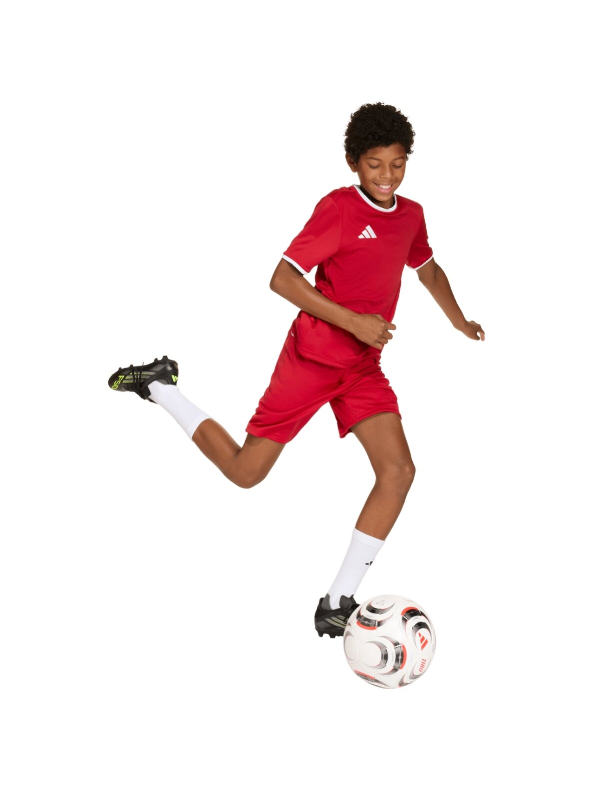Adidas Entrada 26 Jersey vaikiški marškinėliai raudoni JZ2523 5 Adidas Entrada 26 Jersey vaikiški marškinėliai raudoni JZ2523 5