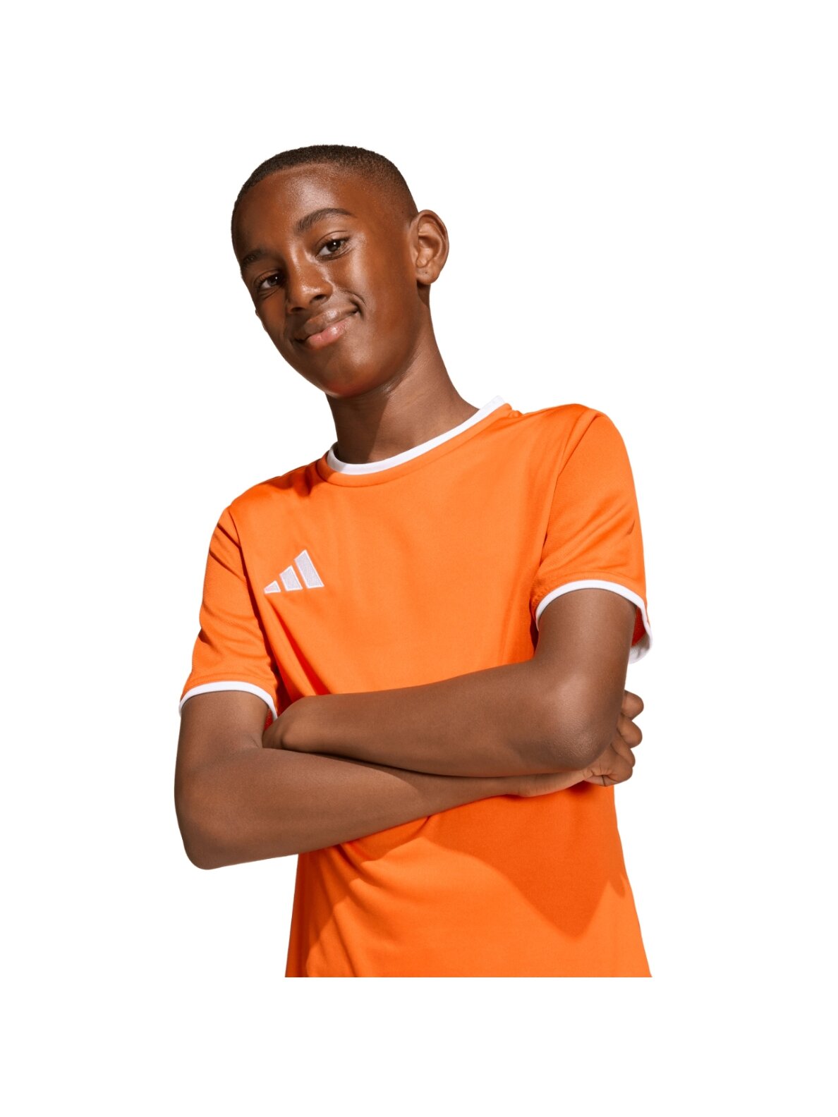 Adidas Entrada 26 Jersey vaikiška marškinėliai oranžiniai JZ2526 5 Adidas Entrada 26 Jersey vaikiška marškinėliai oranžiniai JZ2526 5