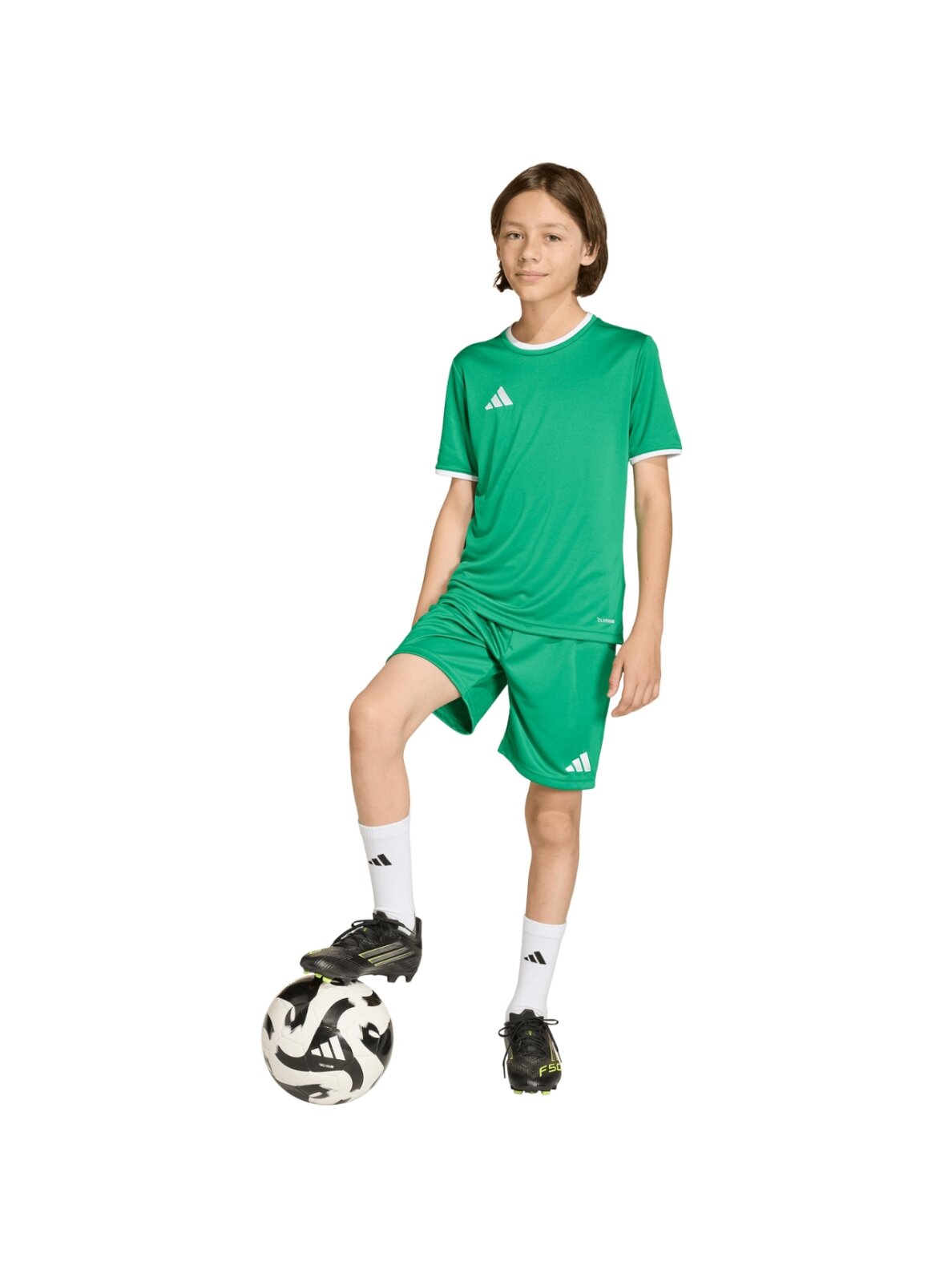 Adidas Entrada 26 Jersey vaikiški marškinėliai, žali JZ2528 5