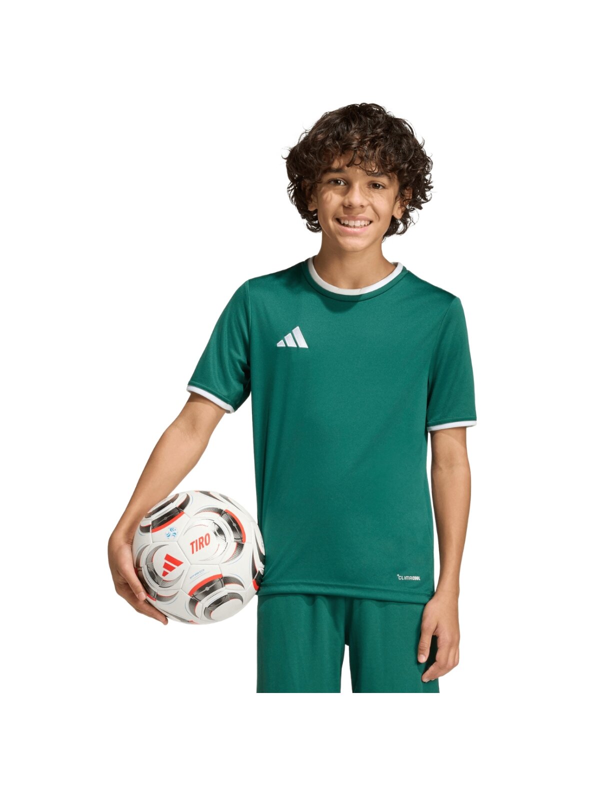 Adidas Entrada 26 Jersey marškinėliai vaikams žali KE9834 3