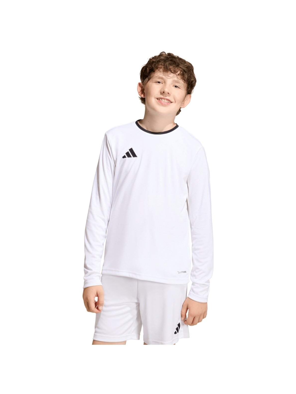 Adidas Entrada 26 ilgomis rankovėmis marškinėliai vaikams balta KF5874 6