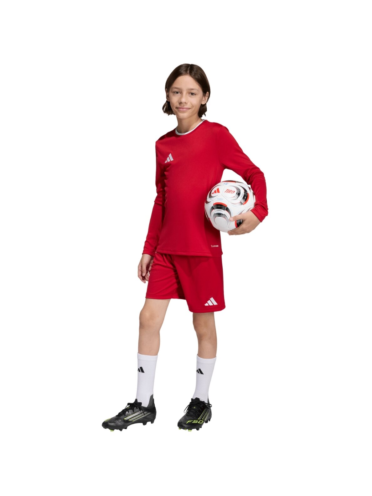 Adidas Entrada 26 Long Sleeve Jersey marškinėliai vaikams raudoni KF5878 6 Adidas Entrada 26 Long Sleeve Jersey marškinėliai vaikams raudoni KF5878 6