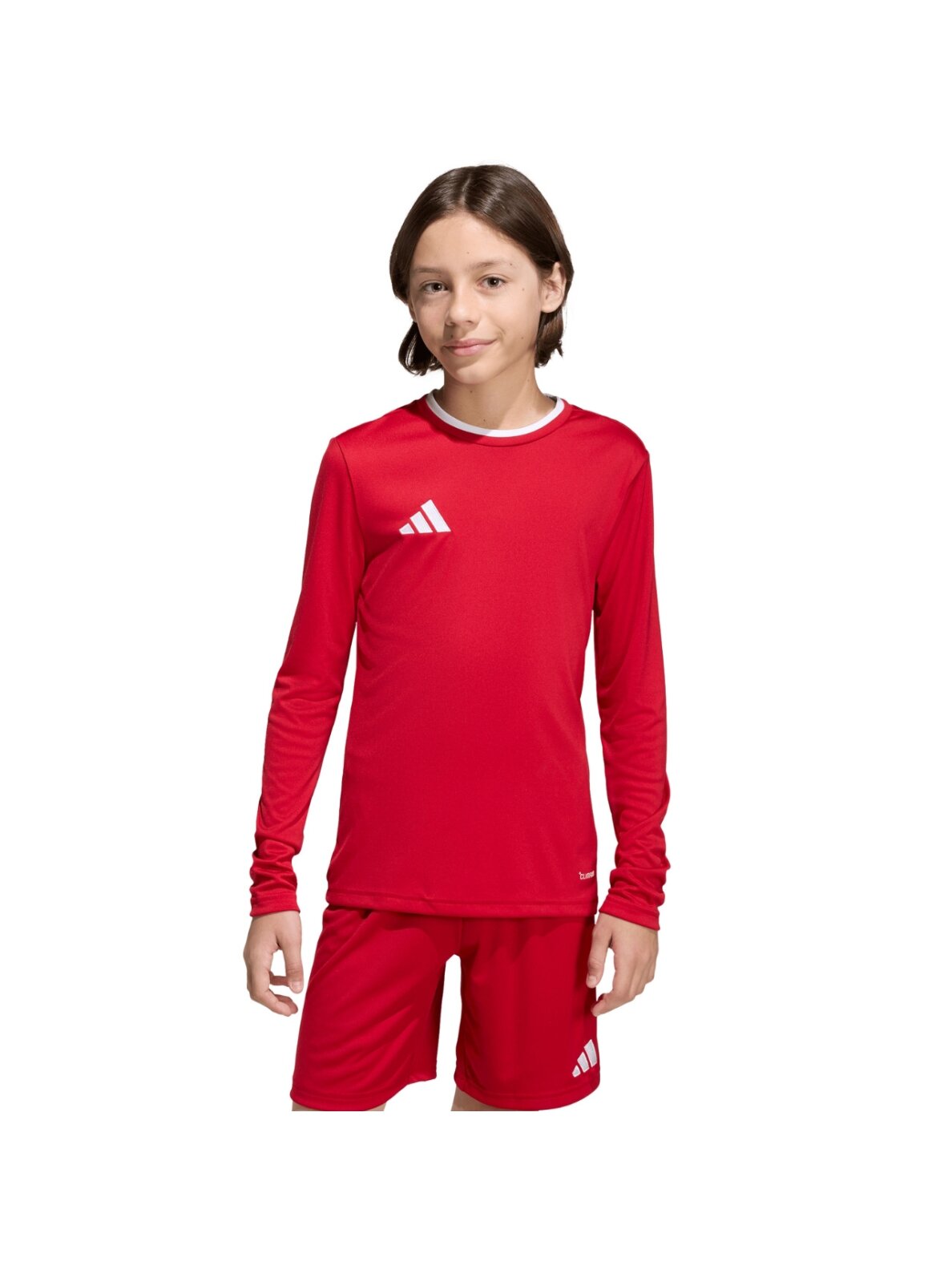 Adidas Entrada 26 Long Sleeve Jersey marškinėliai vaikams raudoni KF5878