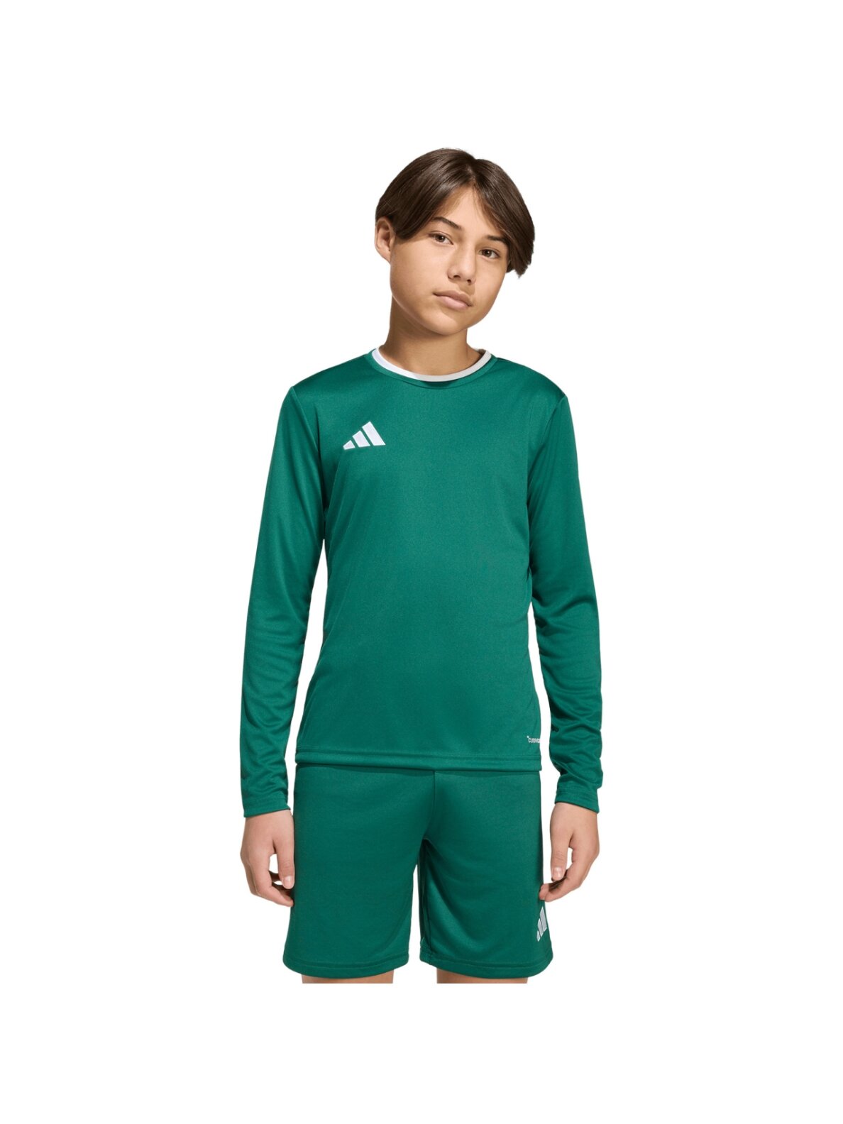 Adidas Entrada 26 marškinėliai ilgomis rankovėmis vaikams, žalias KF5873 3 Adidas Entrada 26 marškinėliai ilgomis rankovėmis vaikams, žalias KF5873 3