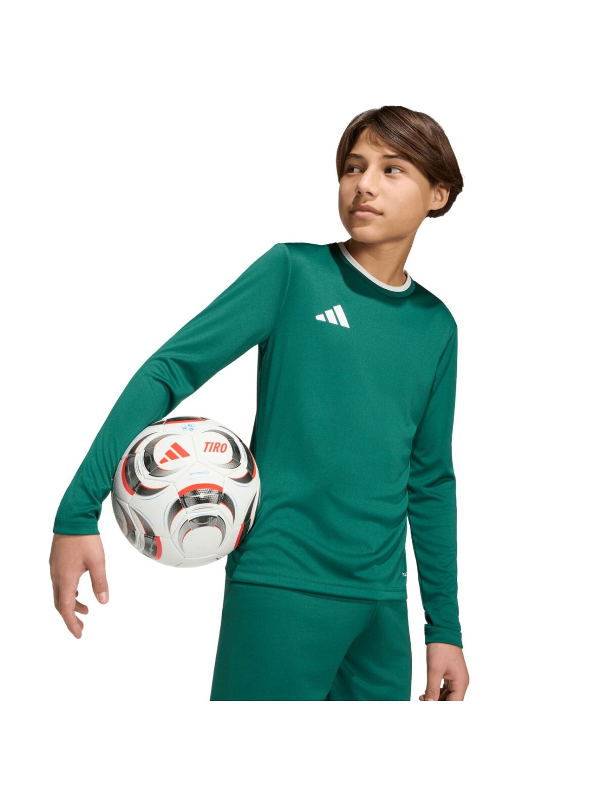 Adidas Entrada 26 marškinėliai ilgomis rankovėmis vaikams, žalias KF5873 5 Adidas Entrada 26 marškinėliai ilgomis rankovėmis vaikams, žalias KF5873 5