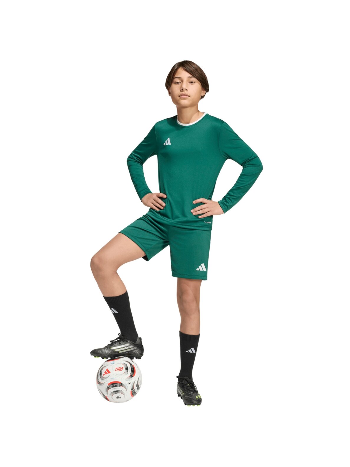 Adidas Entrada 26 marškinėliai ilgomis rankovėmis vaikams, žalias KF5873 6 Adidas Entrada 26 marškinėliai ilgomis rankovėmis vaikams, žalias KF5873 6