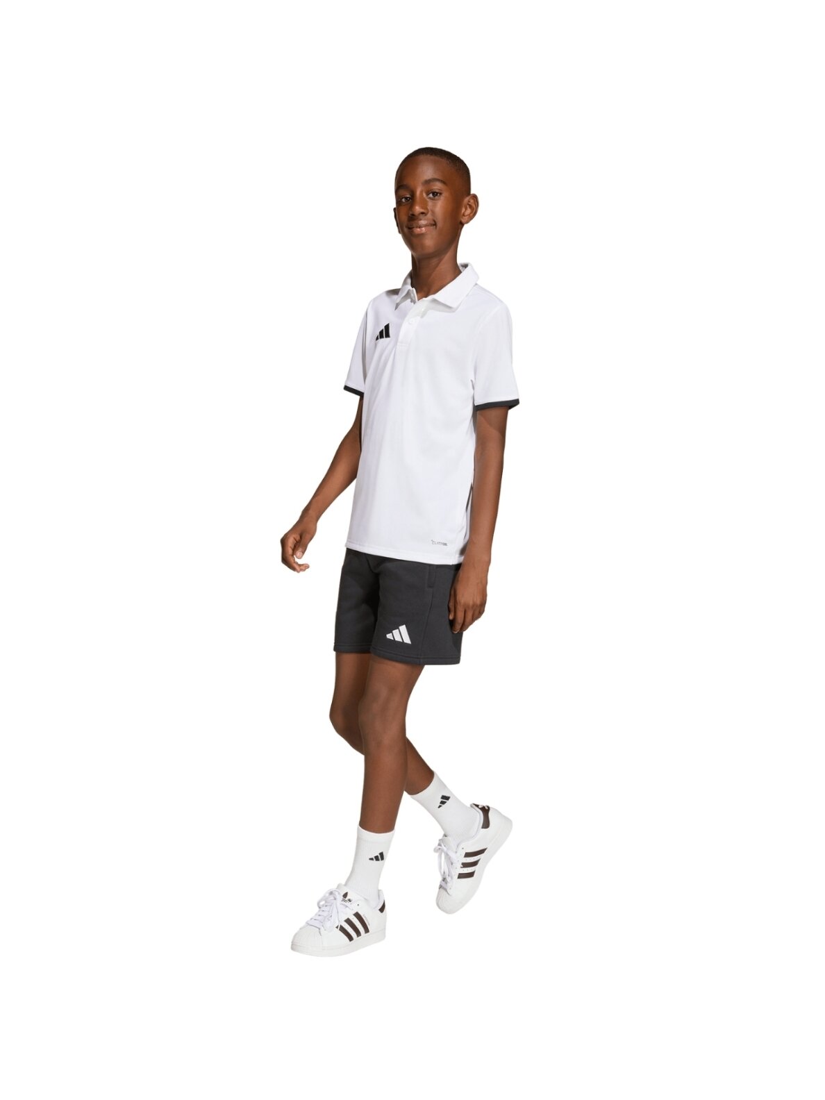 Adidas Entrada 26 Polo marškinėliai vaikams balti JZ6624 7