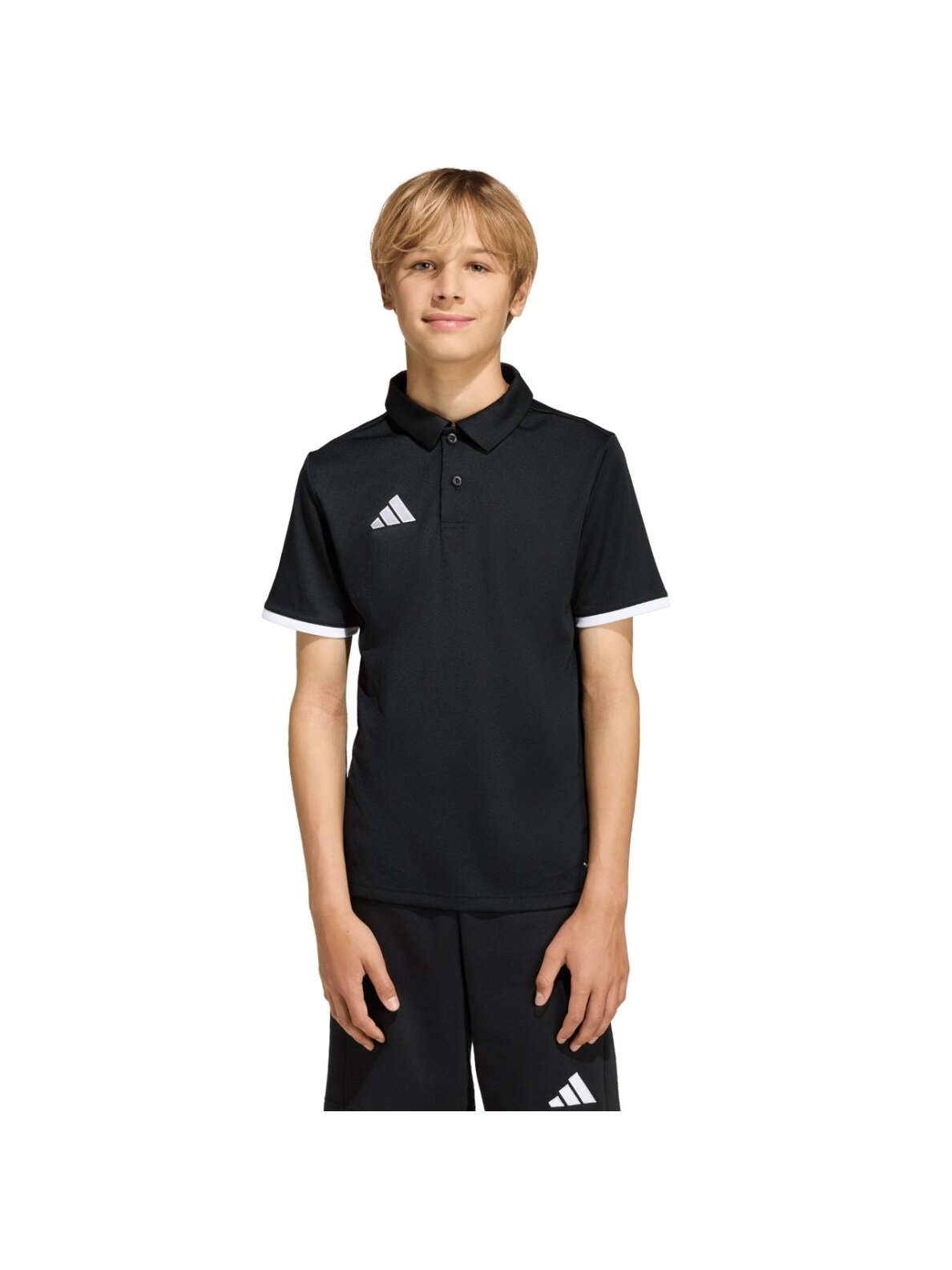 Adidas Entrada 26 Polo marškinėliai vaikams juodi JZ6629 3 Adidas Entrada 26 Polo marškinėliai vaikams juodi JZ6629 3