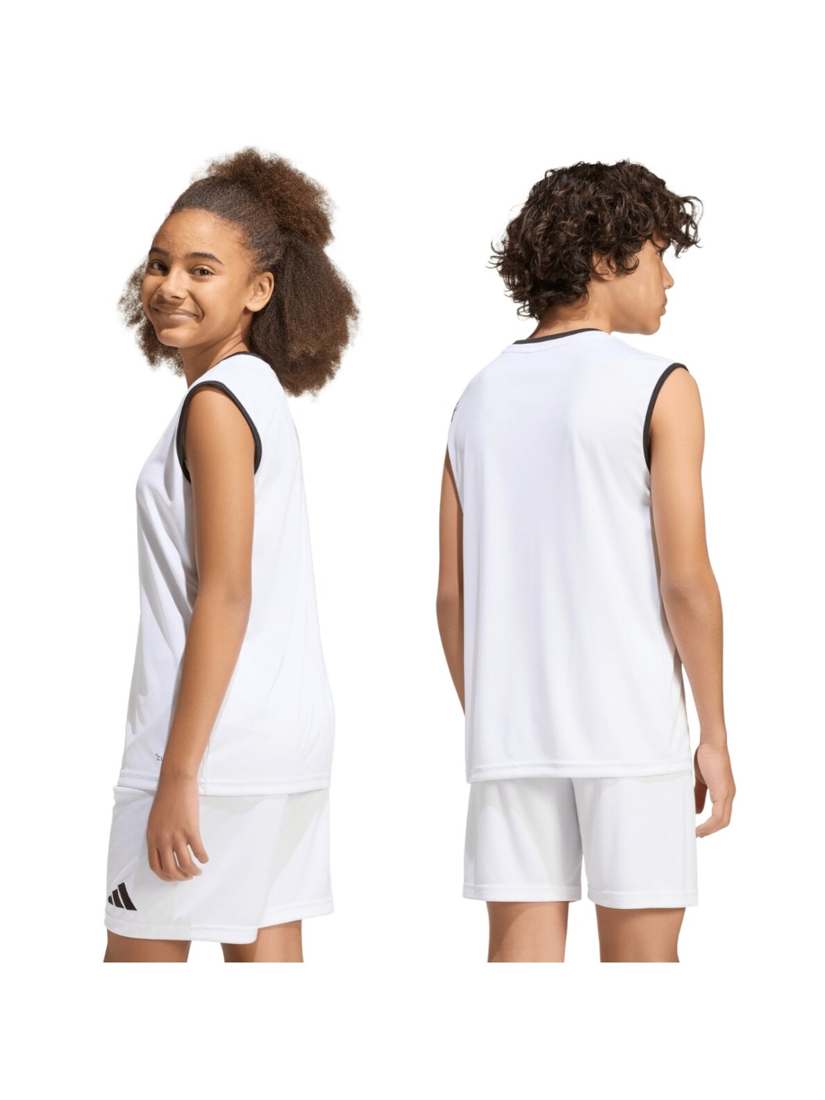 Adidas Entrada 26 Sleeveless Jersey marškinėliai vaikams balta KB3935 2