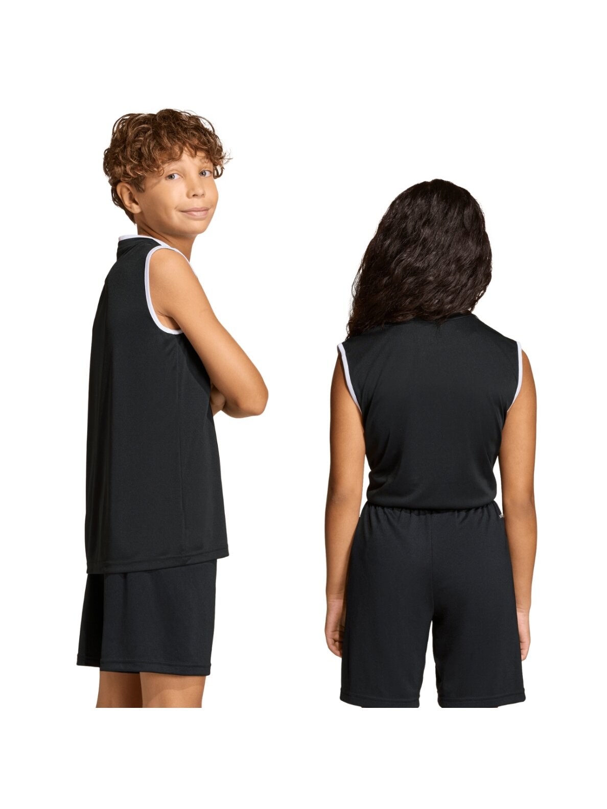 Adidas Entrada 26 Sleeveless Jersey marškinėliai vaikams juodi KB3933 3 Adidas Entrada 26 Sleeveless Jersey marškinėliai vaikams juodi KB3933 3
