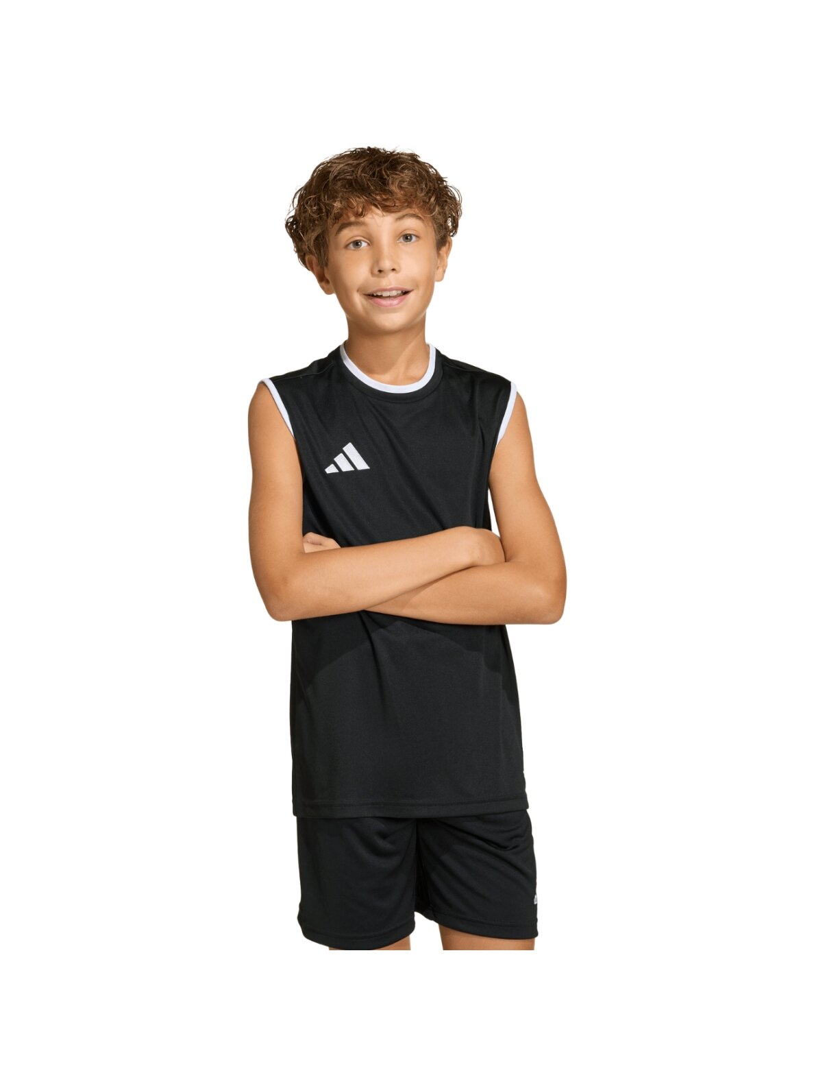Adidas Entrada 26 Sleeveless Jersey marškinėliai vaikams juodi KB3933 4 Adidas Entrada 26 Sleeveless Jersey marškinėliai vaikams juodi KB3933 4