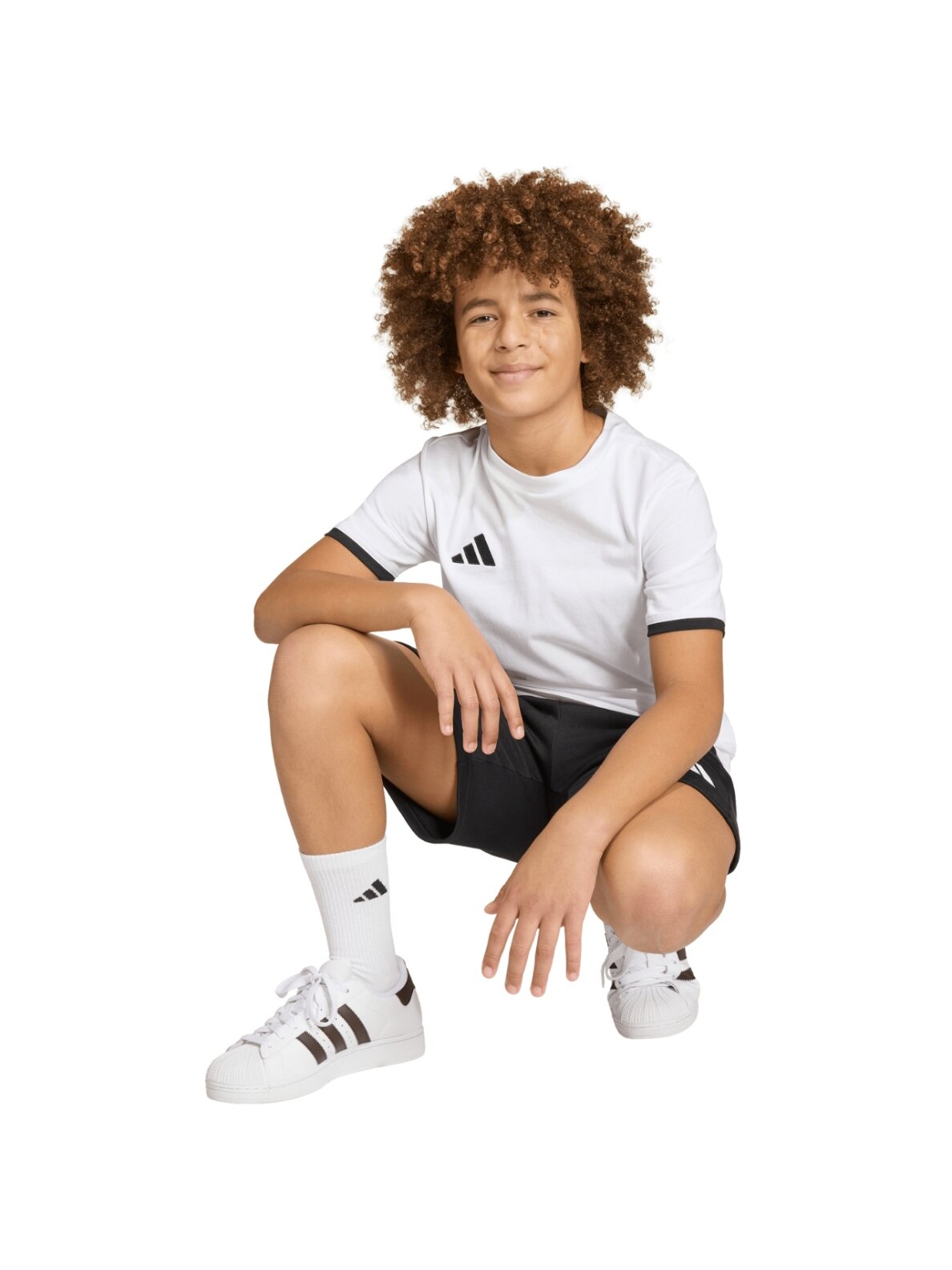 Adidas Entrada 26 Tee marškinėliai vaikams, balti JZ6670 6 Adidas Entrada 26 Tee marškinėliai vaikams, balti JZ6670 6
