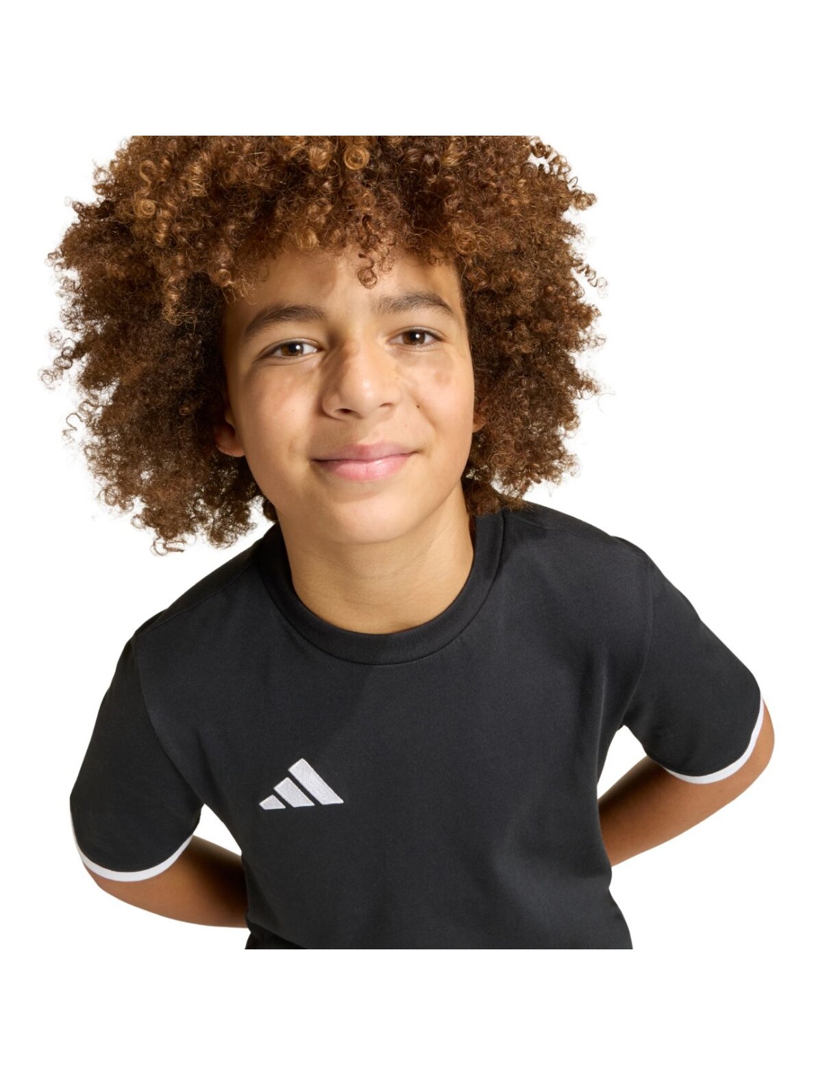 Adidas Entrada 26 Tee marškinėliai vaikams juodi JZ6671 5 Adidas Entrada 26 Tee marškinėliai vaikams juodi JZ6671 5