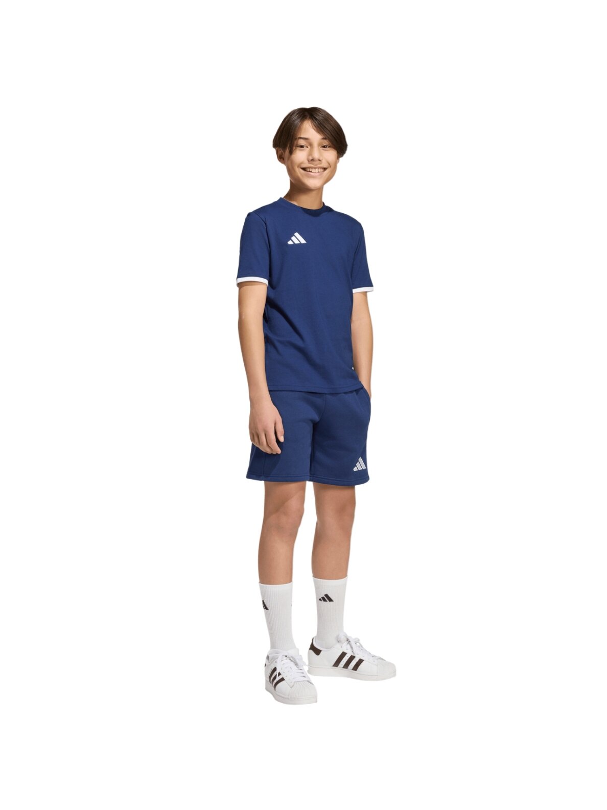 Adidas Entrada 26 Tee marškinėliai vaikams tamsiai mėlyni JZ6673 7