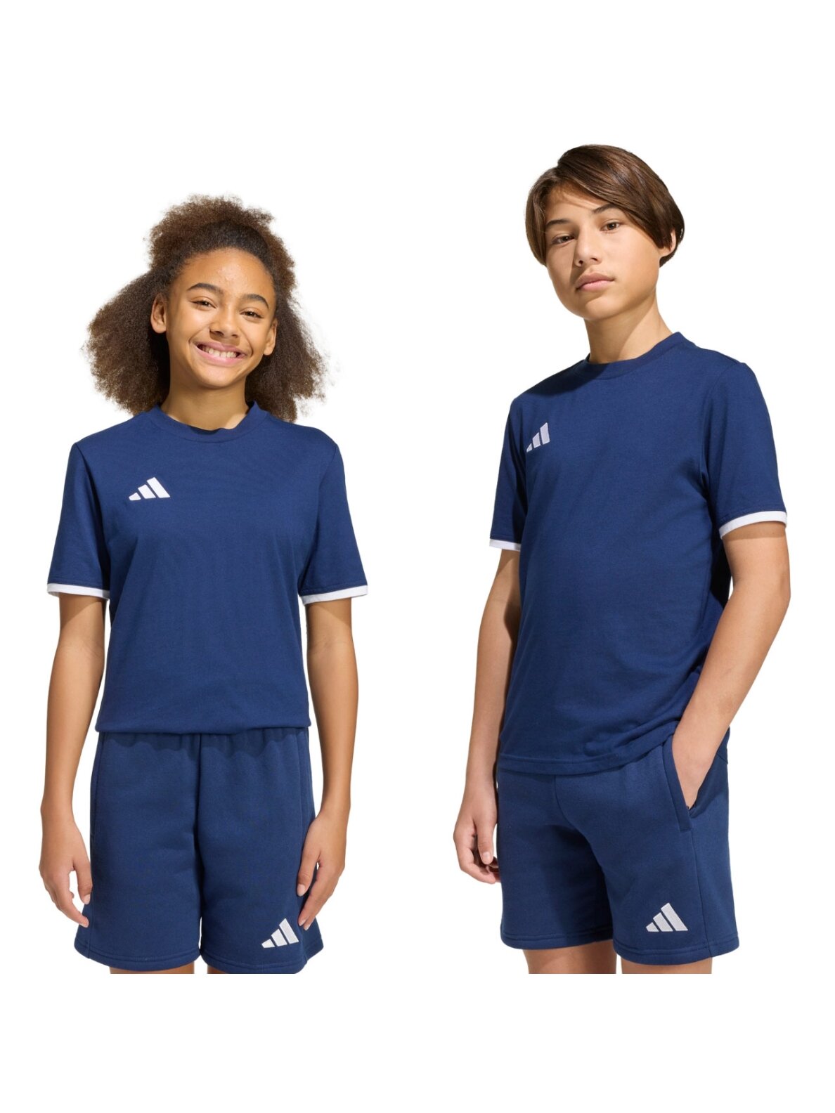 Adidas Entrada 26 Tee marškinėliai vaikams tamsiai mėlyni JZ6673