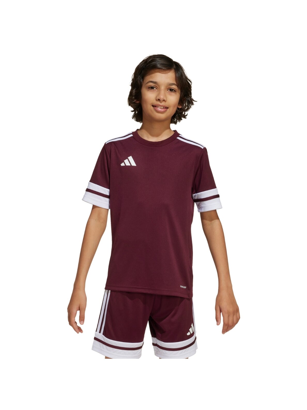 Adidas Squadra 25 vaikiška marškiniai bordo spalvos JC8667 4