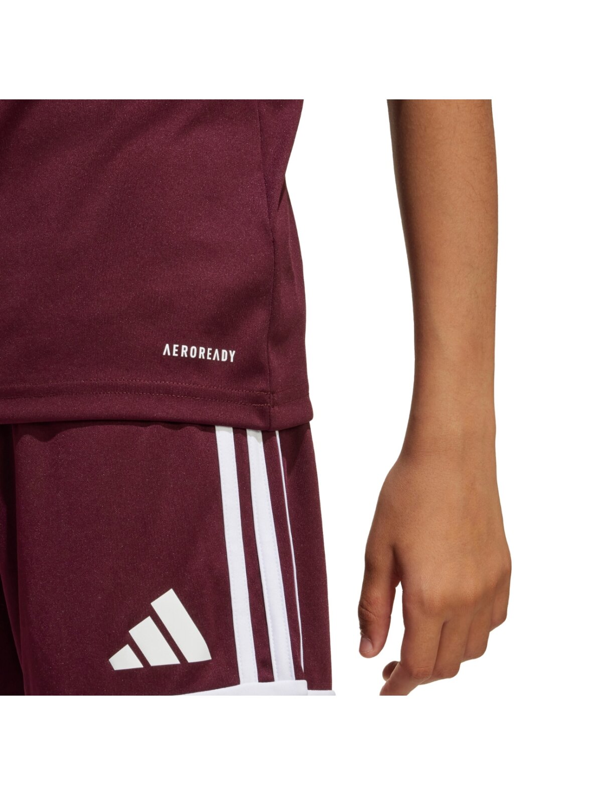Adidas Squadra 25 vaikiška marškiniai bordo spalvos JC8667 7 Adidas Squadra 25 vaikiška marškiniai bordo spalvos JC8667 7