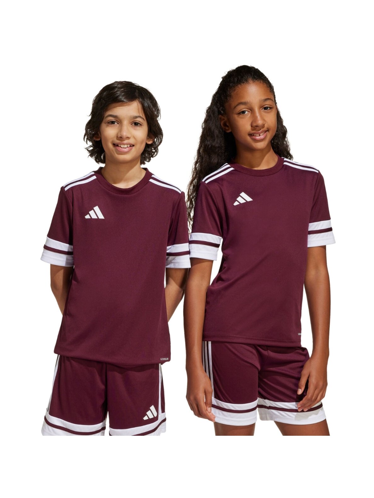 Adidas Squadra 25 vaikiška marškiniai bordo spalvos JC8667 Adidas Squadra 25 vaikiška marškiniai bordo spalvos JC8667