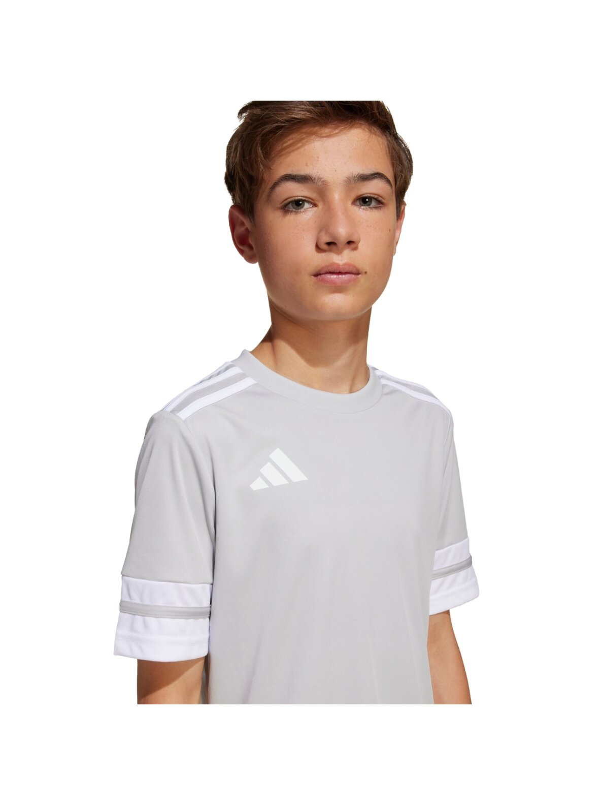 Adidas Squadra 25 vaikams šviesiai pilka marškinėliai JJ0061 6 Adidas Squadra 25 vaikams šviesiai pilka marškinėliai JJ0061 6