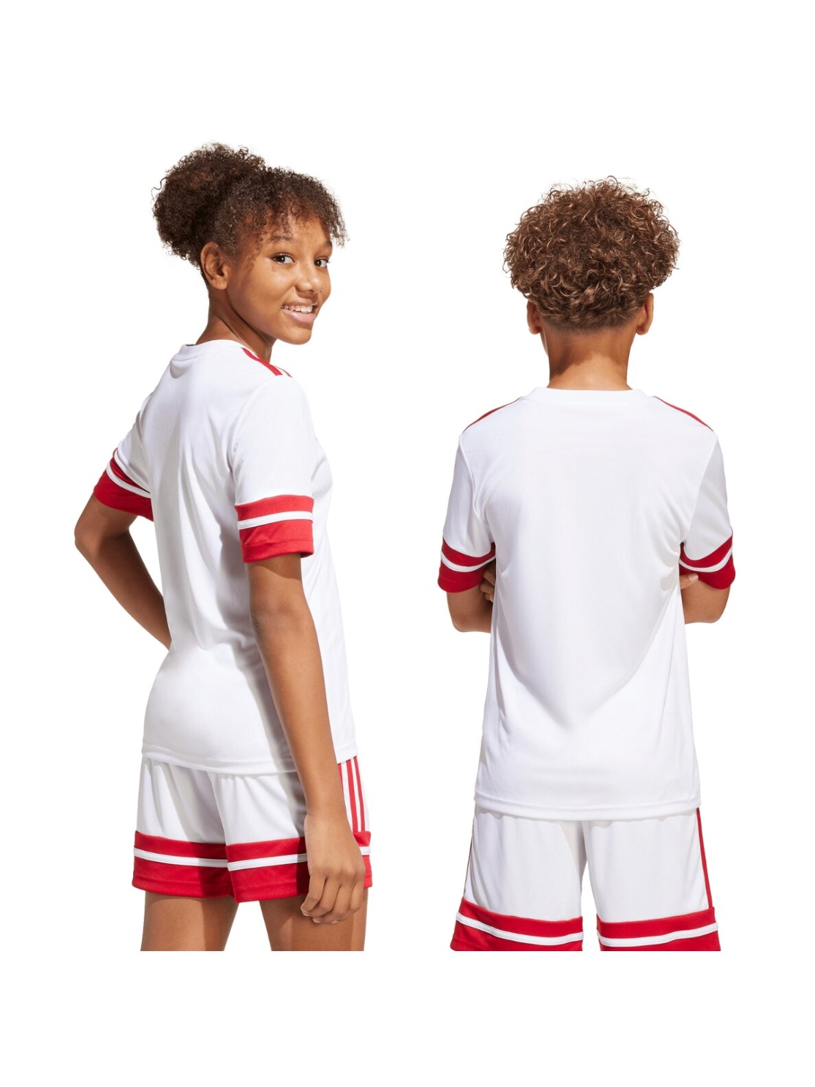 Adidas Squadra 25 Jersey vaikiški marškinėliai, balti JJ0059 3 Adidas Squadra 25 Jersey vaikiški marškinėliai, balti JJ0059 3