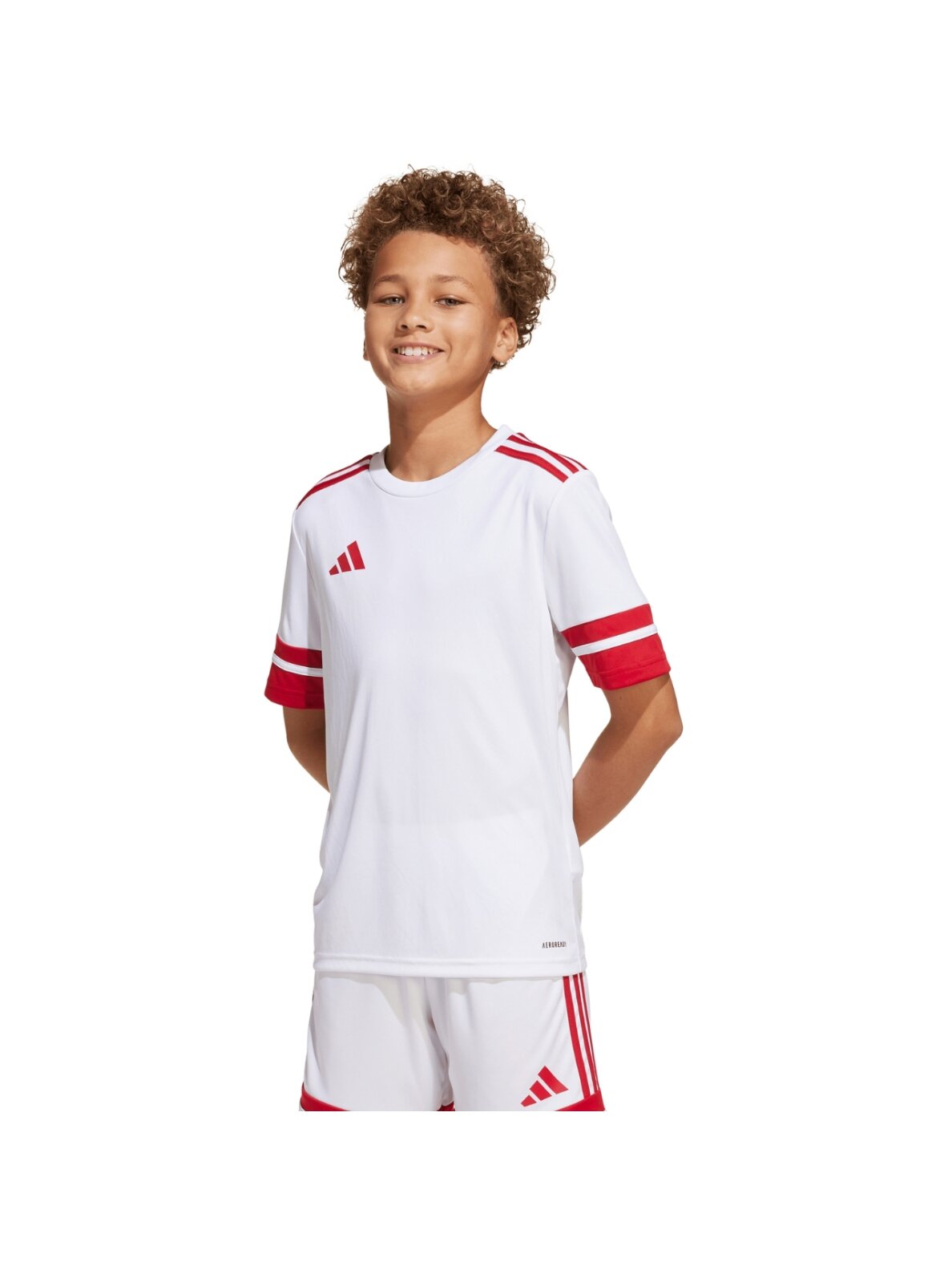 Adidas Squadra 25 Jersey vaikiški marškinėliai, balti JJ0059 4 Adidas Squadra 25 Jersey vaikiški marškinėliai, balti JJ0059 4