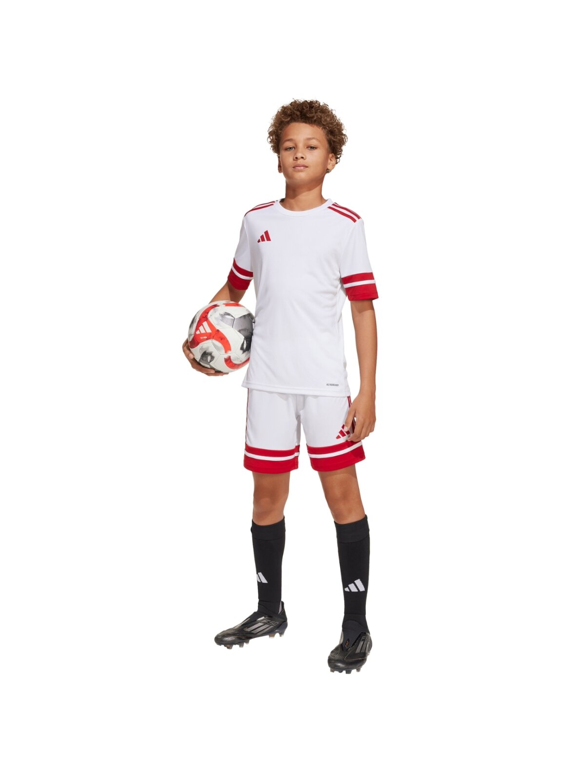 Adidas Squadra 25 Jersey vaikiški marškinėliai, balti JJ0059 8 Adidas Squadra 25 Jersey vaikiški marškinėliai, balti JJ0059 8