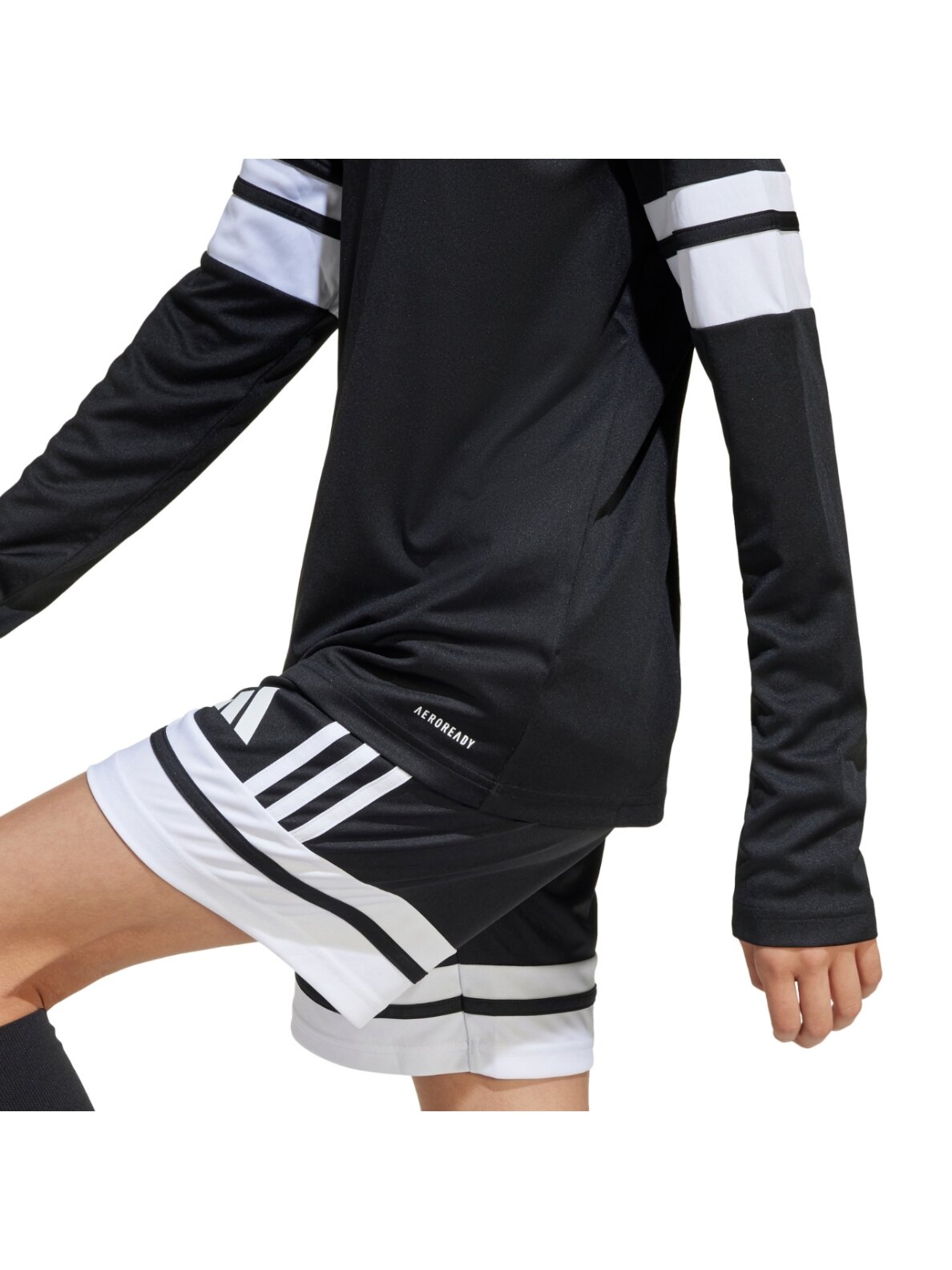 Adidas Squadra 25 Long Sleeve Jersey marškinėliai vaikams juoda-balta JJ0047 5 Adidas Squadra 25 Long Sleeve Jersey marškinėliai vaikams juoda-balta JJ0047 5